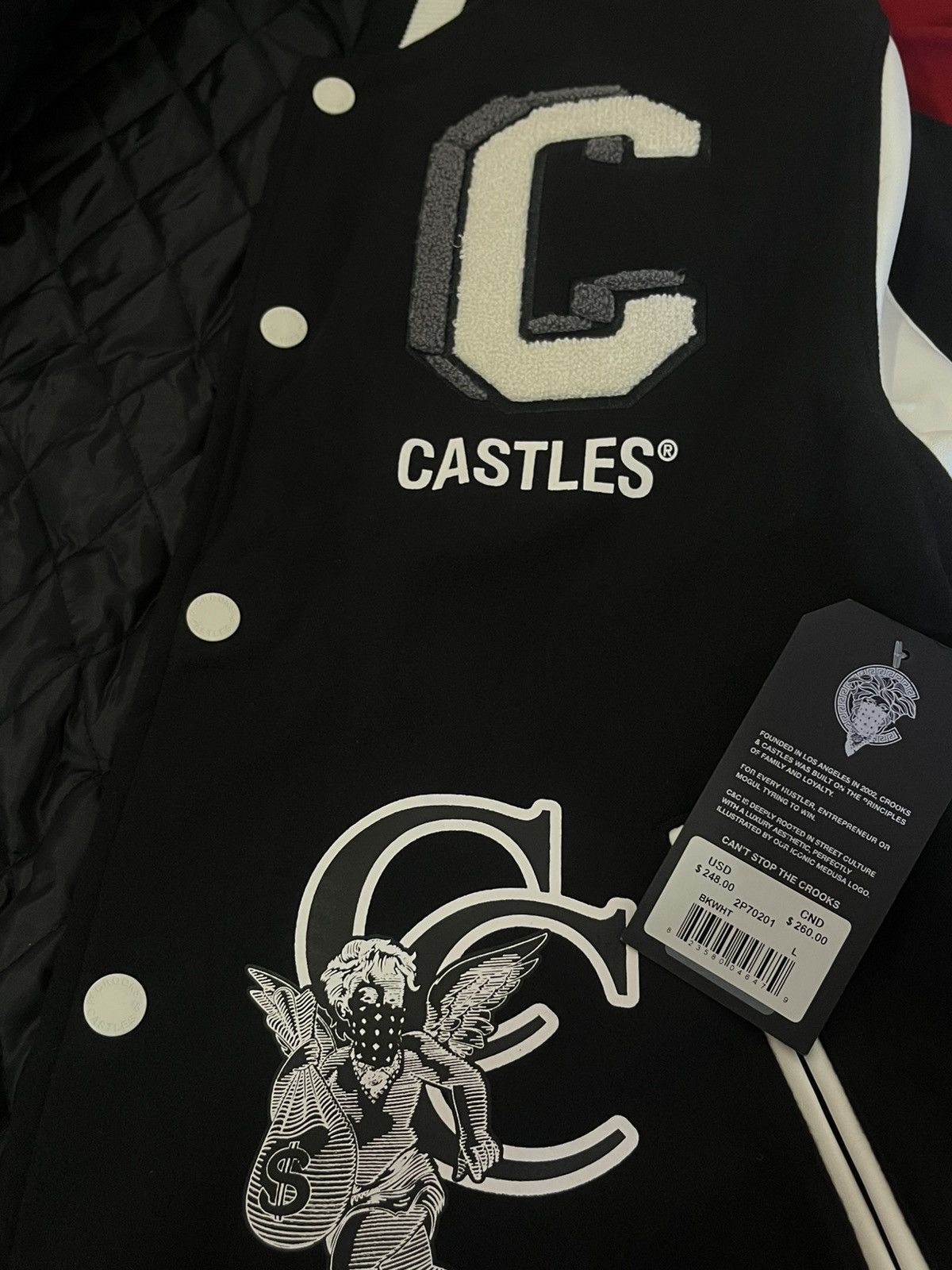 Crooks & Castles Crooks & Castles Letterman Varsity Jacket Men’s Msrp $250 Size US L / EU 52-54 / 3 - 5 Thumbnail