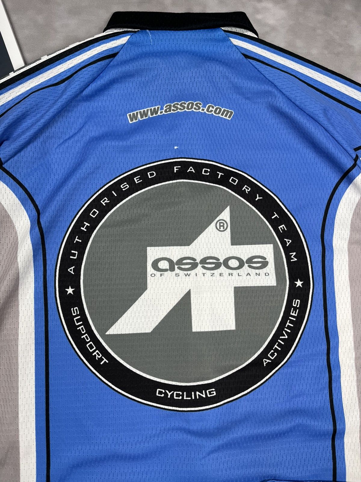 Vintage Vintage Assos Factory Team Cycling Jersey XL Blue Swiss Made Size US XL / EU 56 / 4 - 4 Thumbnail