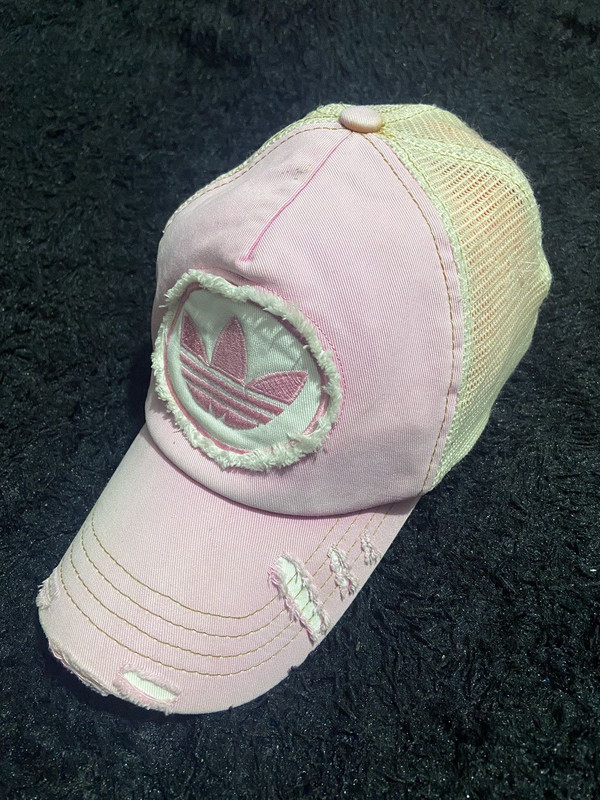 Adidas Vintage 90s ADIDAS trucker hat jaspo Size ONE SIZE - 1 Thumbnail