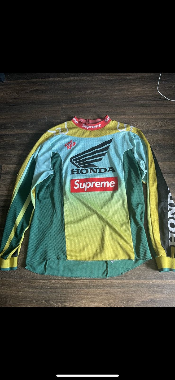 Supreme Honda Fox Racing Moto Jersey Top Red