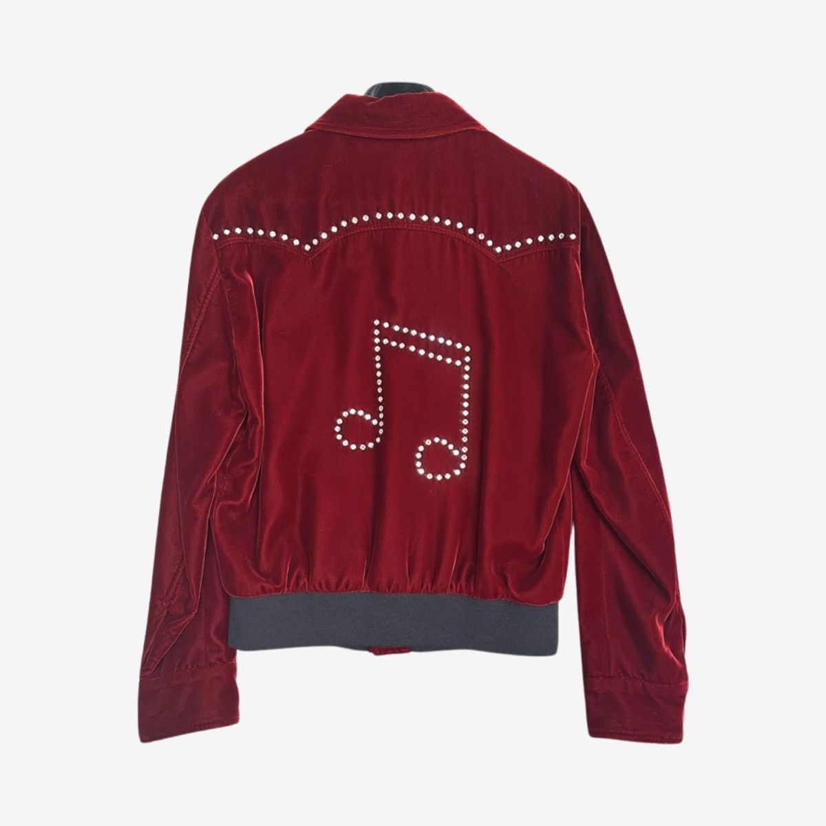Saint Laurent Paris *RARE* Saint Laurent AW16 Chrystal Music Note Velvet Jacket Size US S / EU 44-46 / 1 - 5 Thumbnail
