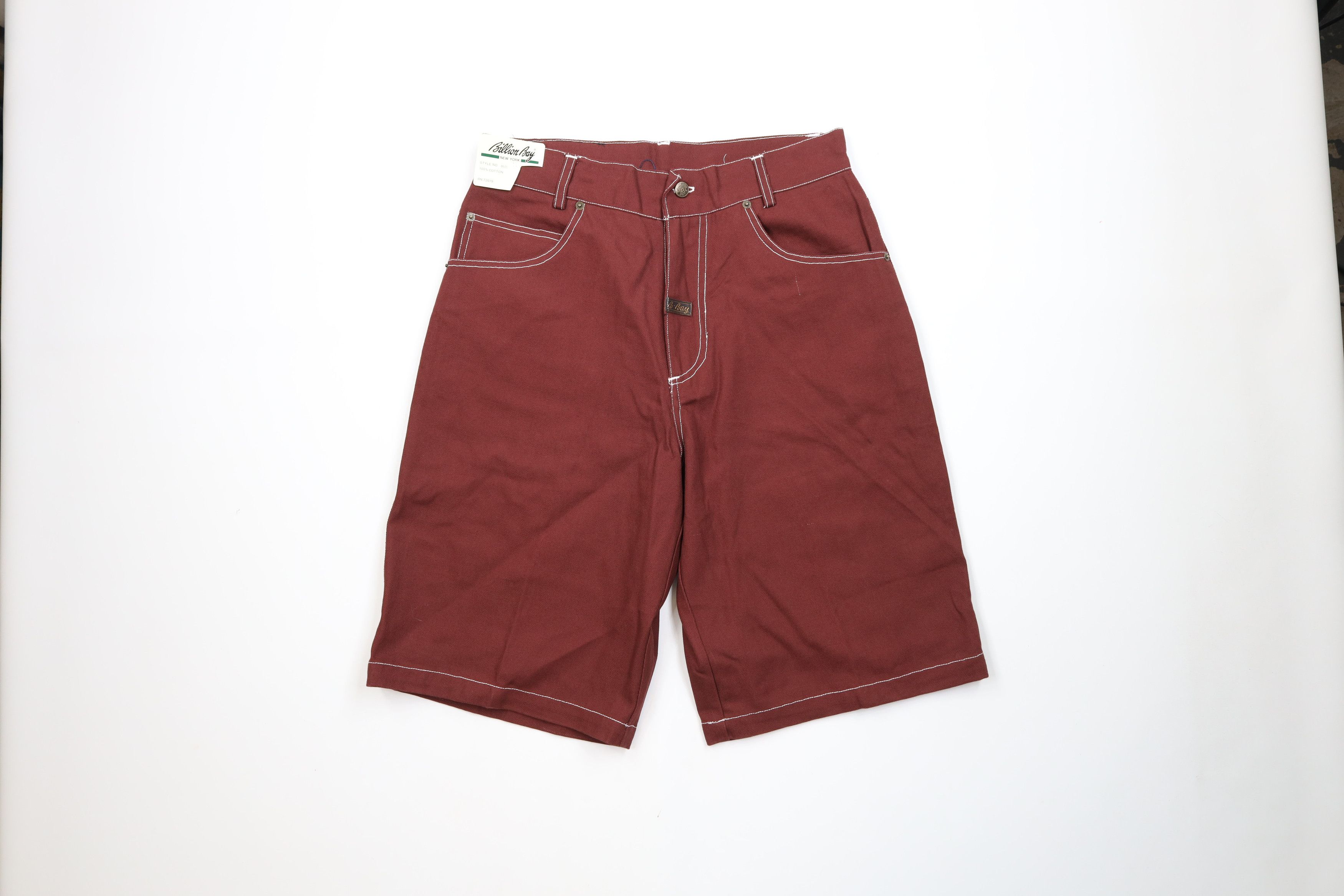 Vintage Deadstock Vintage 90s Streetwear Canvas Shorts Red Cotton Size US 32 / EU 48 - 1 Thumbnail