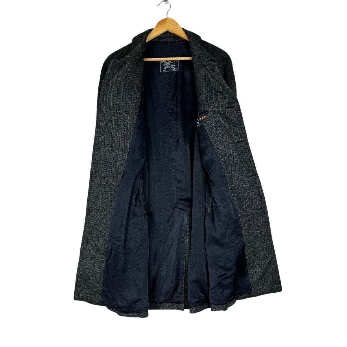 Burberry 🔥BURBERRY HERRINGBONE CASHMERE OVERCOAT LONG JACKET Size US L / EU 52-54 / 3 - 7 Thumbnail