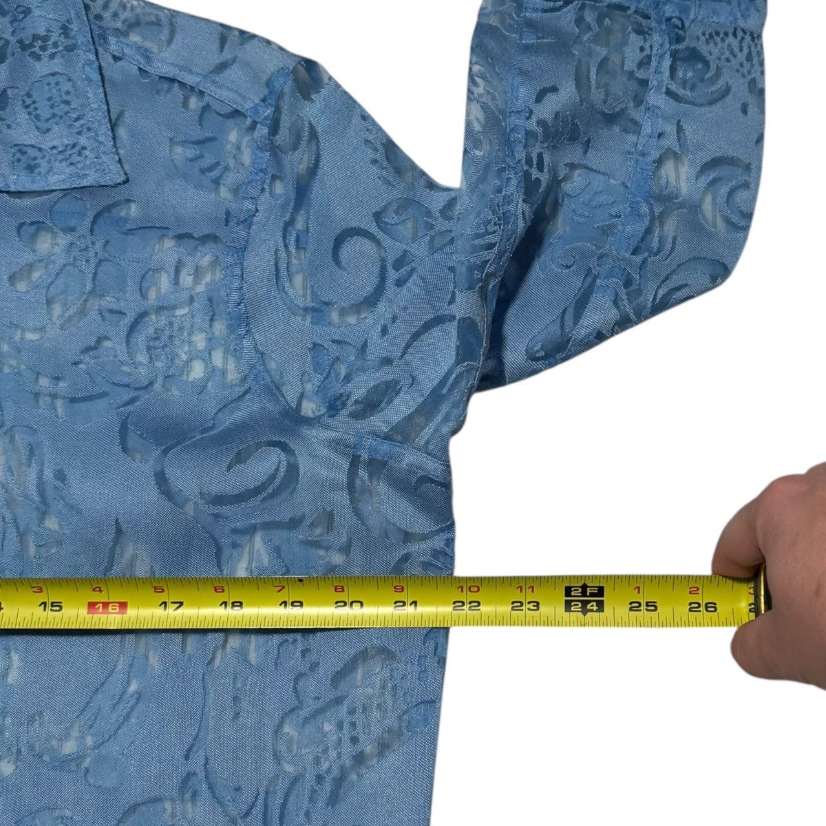 Other Vintage Choices Blue Casual Button Down Shirt Womens PXL Size XL / US 12-14 / IT 48-50 - 6 Thumbnail