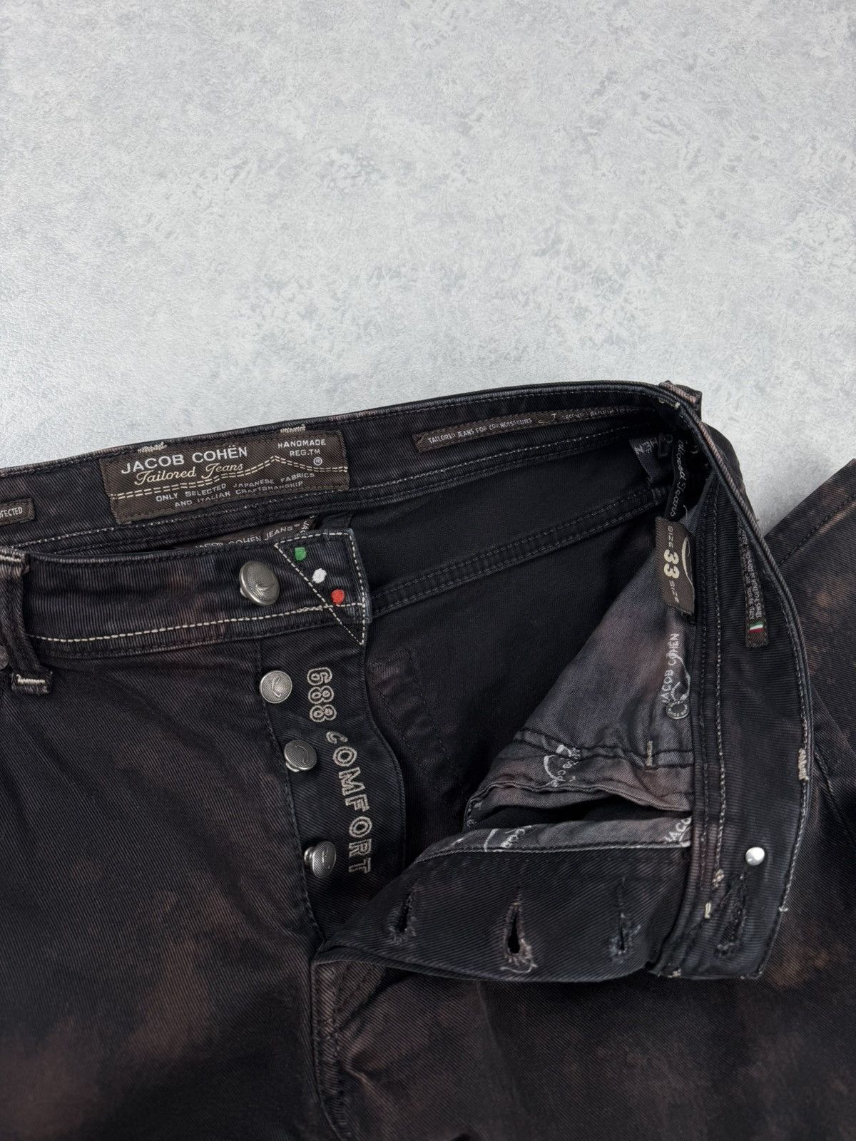 Jacob Cohen Jacob Cohen J688 Comfort Handmade Bleached Jeans Size 33 Size US 33 - 12 Thumbnail