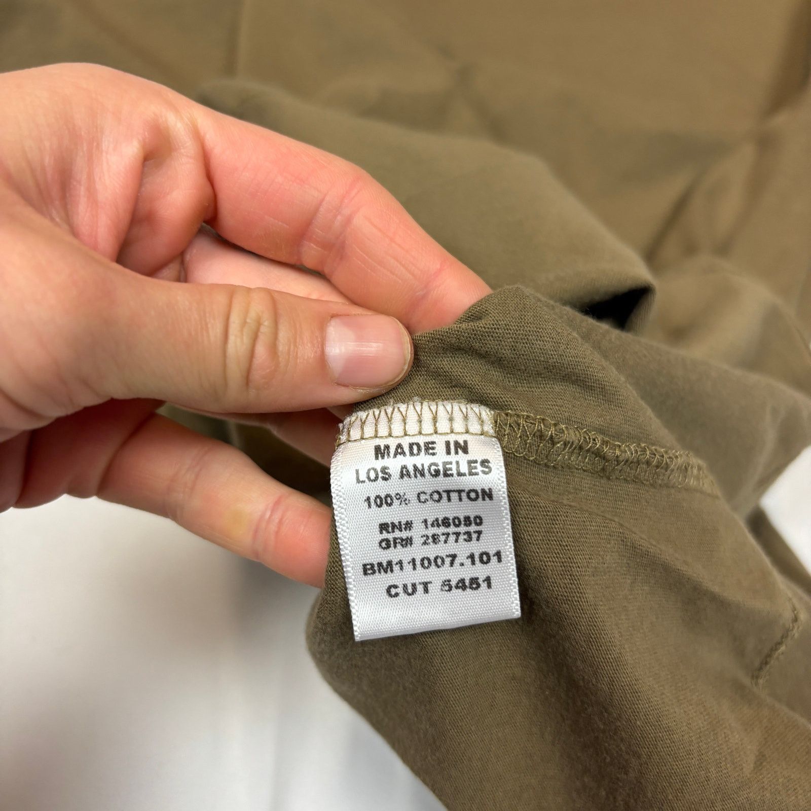 Buck Mason Buck Mason Curved Hem Slub Cotton Short Sleeve T Shirt S Size US S / EU 44-46 / 1 - 7 Thumbnail