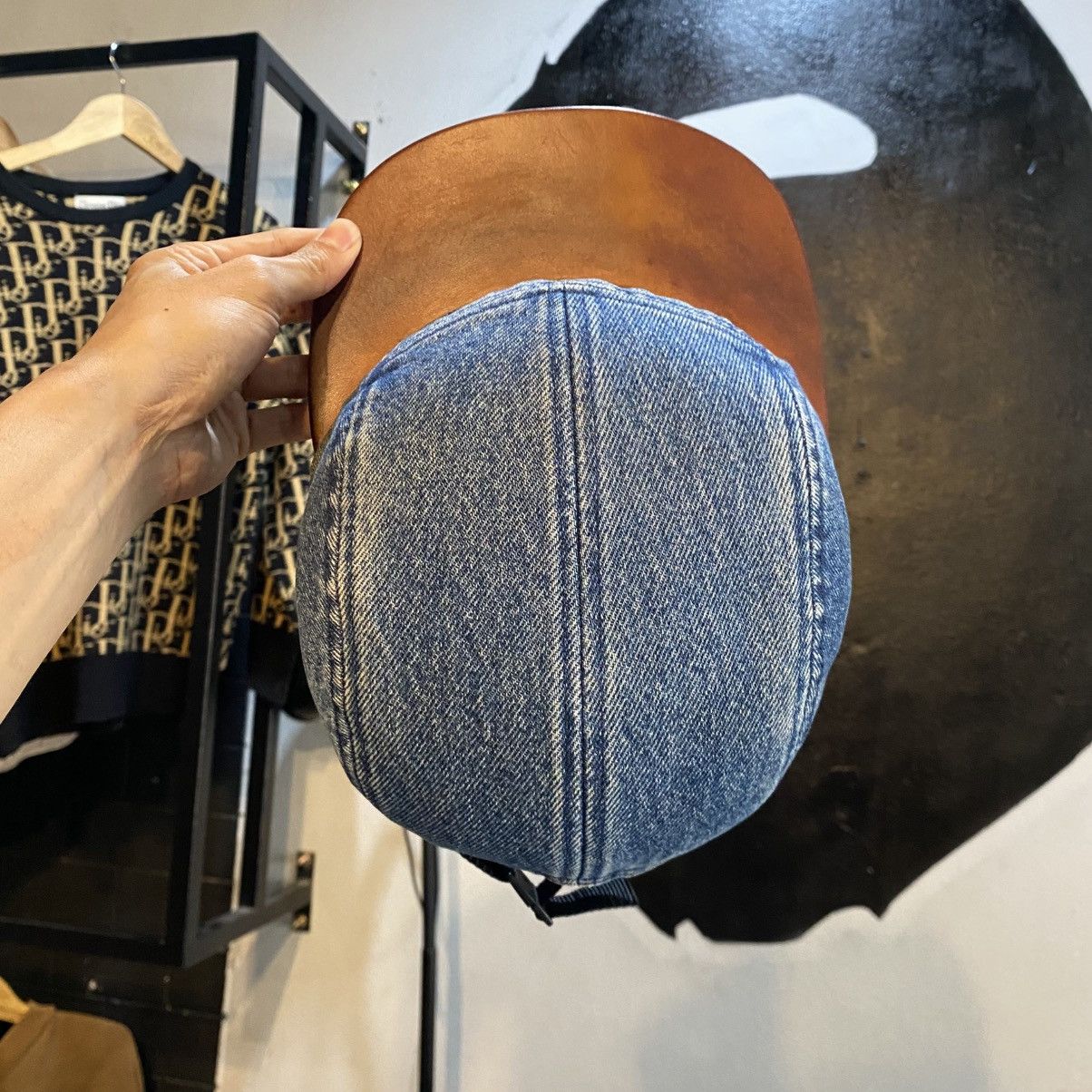 Supreme Supreme Denim Leather Visor Camp Cap Denim 2024 Size ONE SIZE - 8 Thumbnail