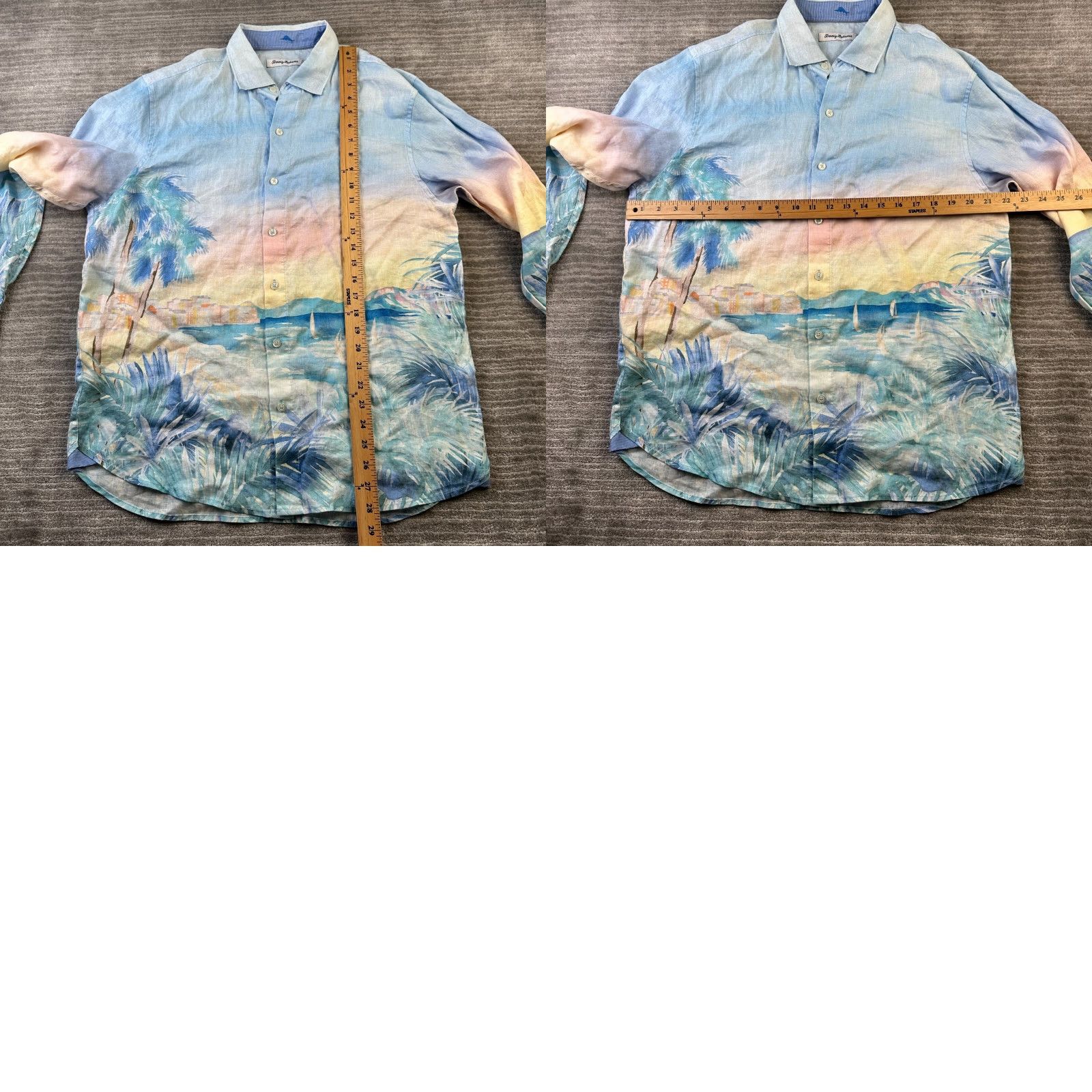 Tommy Bahama Tommy Bahama Shirt Mens Medium Blue Forte Del Marmi Italy All Over Print Size US M / EU 48-50 / 2 - 8 Thumbnail