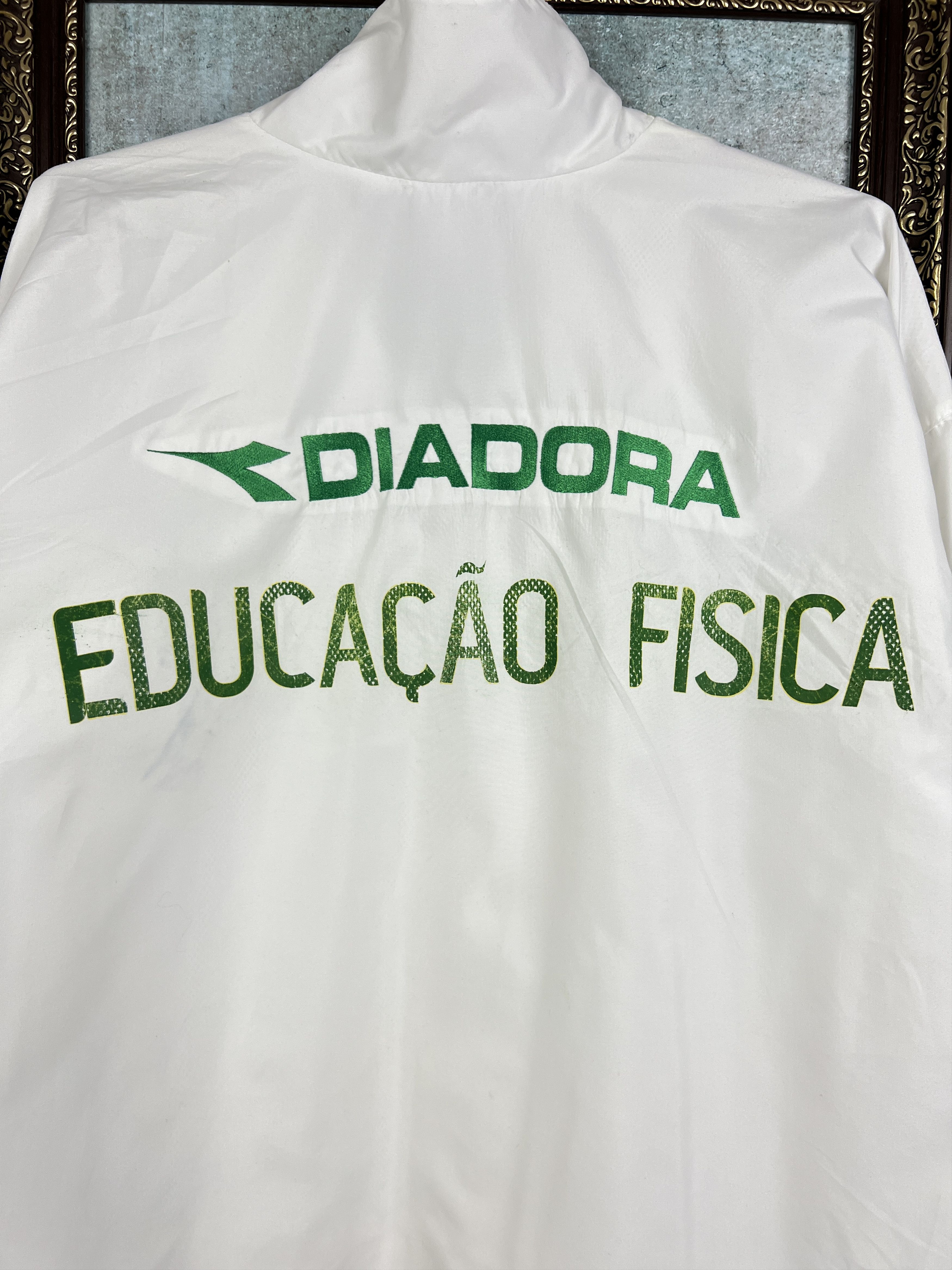 Diadora Vintage Diadora Palmeiras Football Jacket Soccer Track Top Size US XXL / EU 58 / 5 - 11 Thumbnail