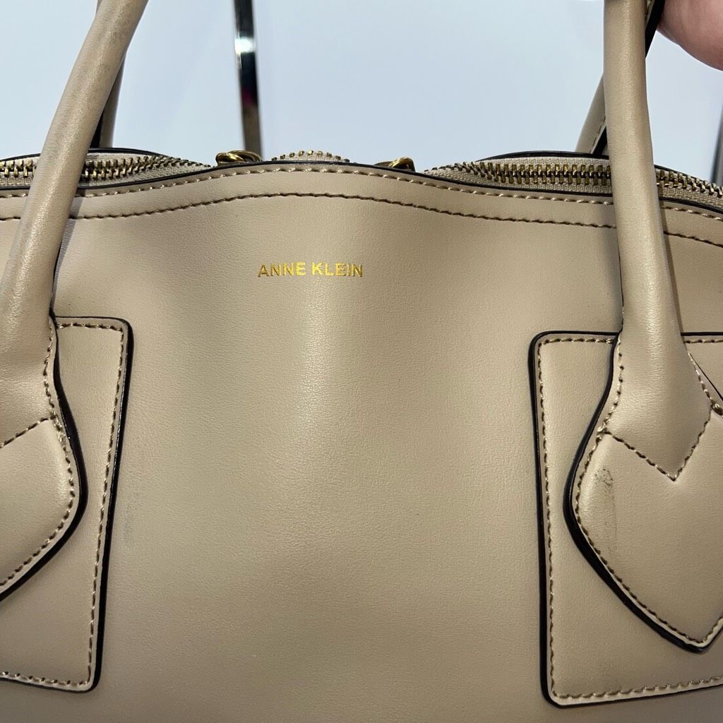 Anne Klein Anne Klein Faux Leather Deep Cream Domed Large Bag Size ONE SIZE - 5 Thumbnail