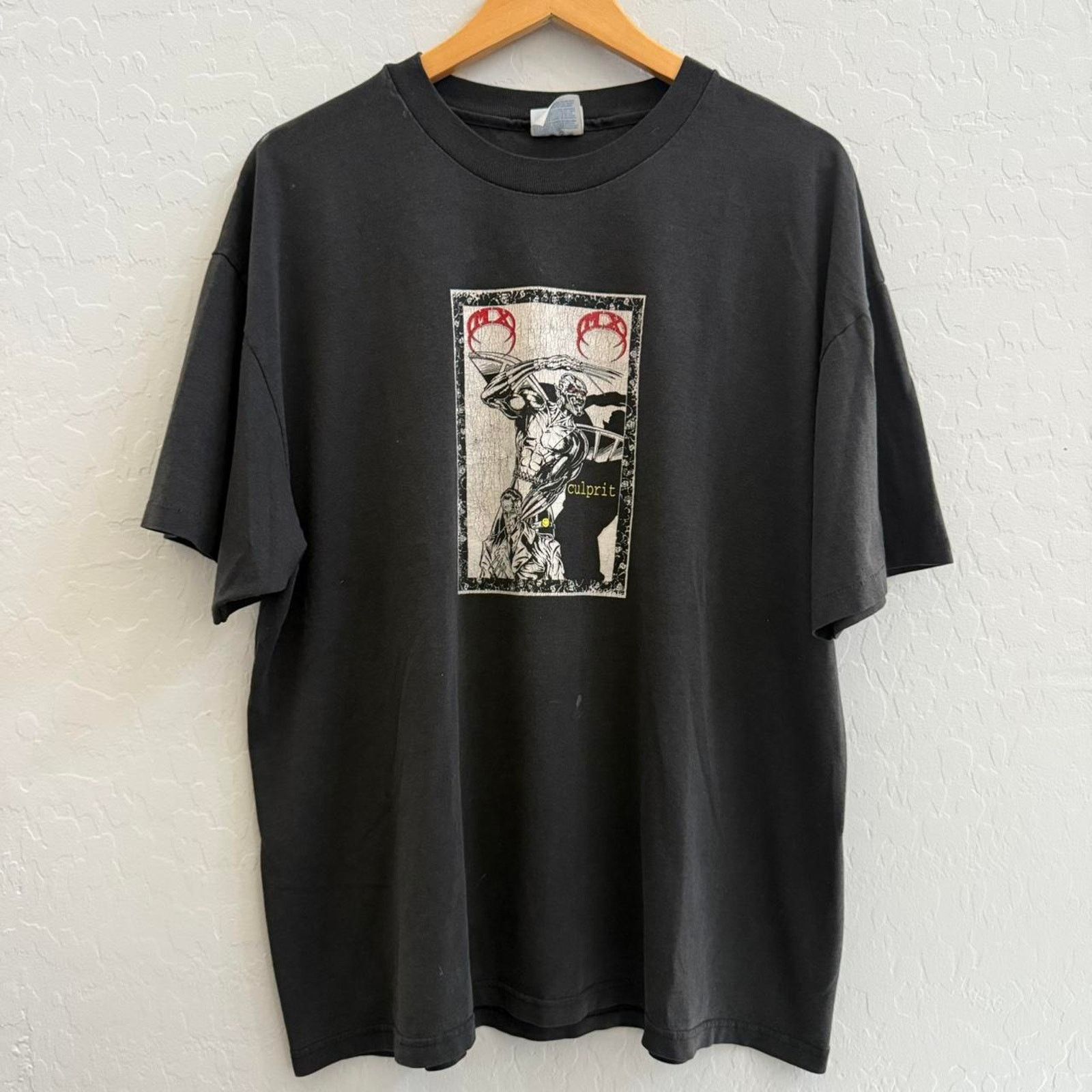Hanes Vintage 90s Culprit MX Rare T-Shirt Size US XL / EU 56 / 4 - 2 Thumbnail