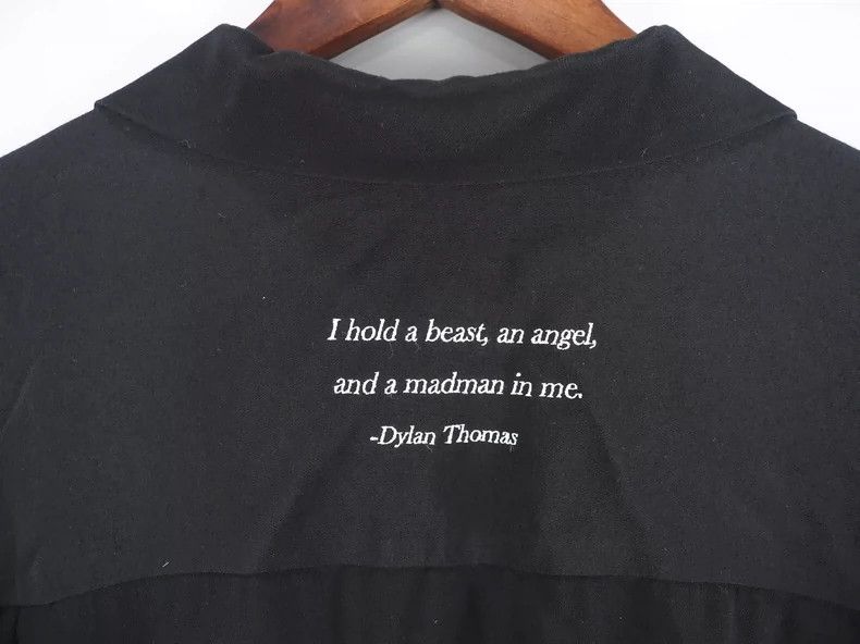 Undercover undercover SS20 Black Banner Silk Shirt 2502-Nextarrow Size US L / EU 52-54 / 3 - 4 Thumbnail