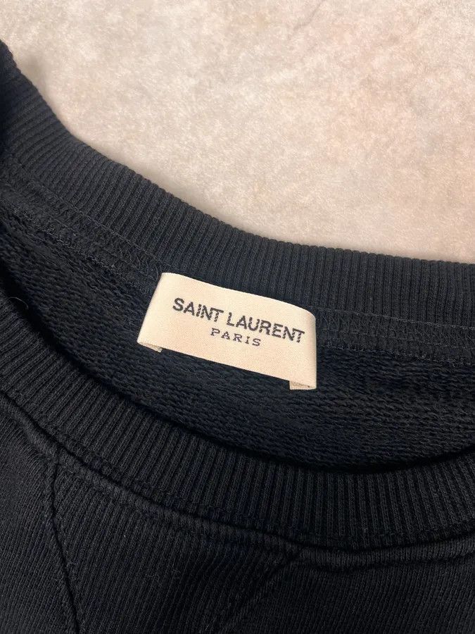 Saint Laurent Paris SS2015 Saint Laurent Multi Zips Black Crewneck Sweater by Hedi Slimane Size US S / EU 44-46 / 1 - 11 Thumbnail