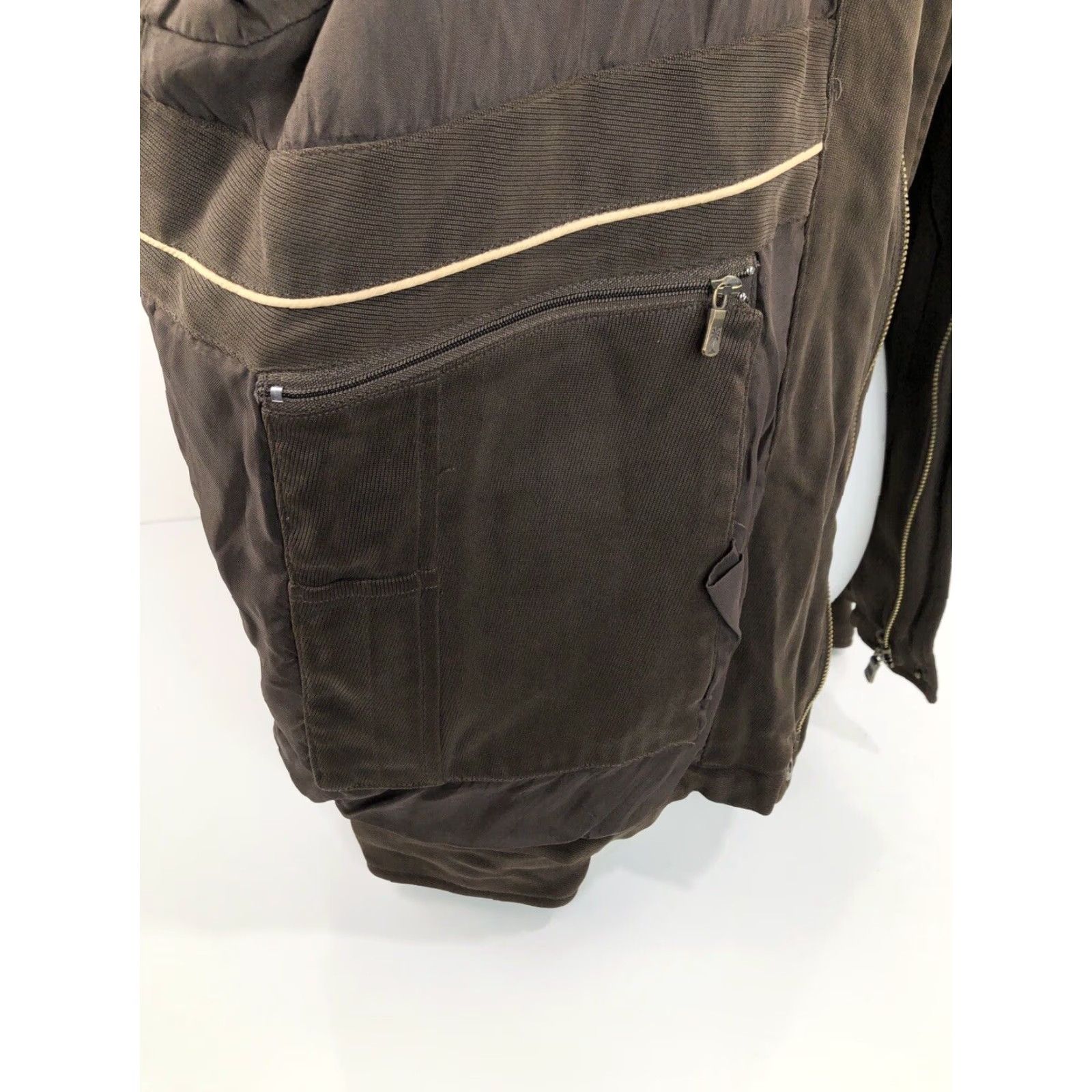 Tommy Bahama TOMMY BAHAMA Jacket Mens XL Full Zip 100% Silk Brown Size US XL / EU 56 / 4 - 8 Thumbnail