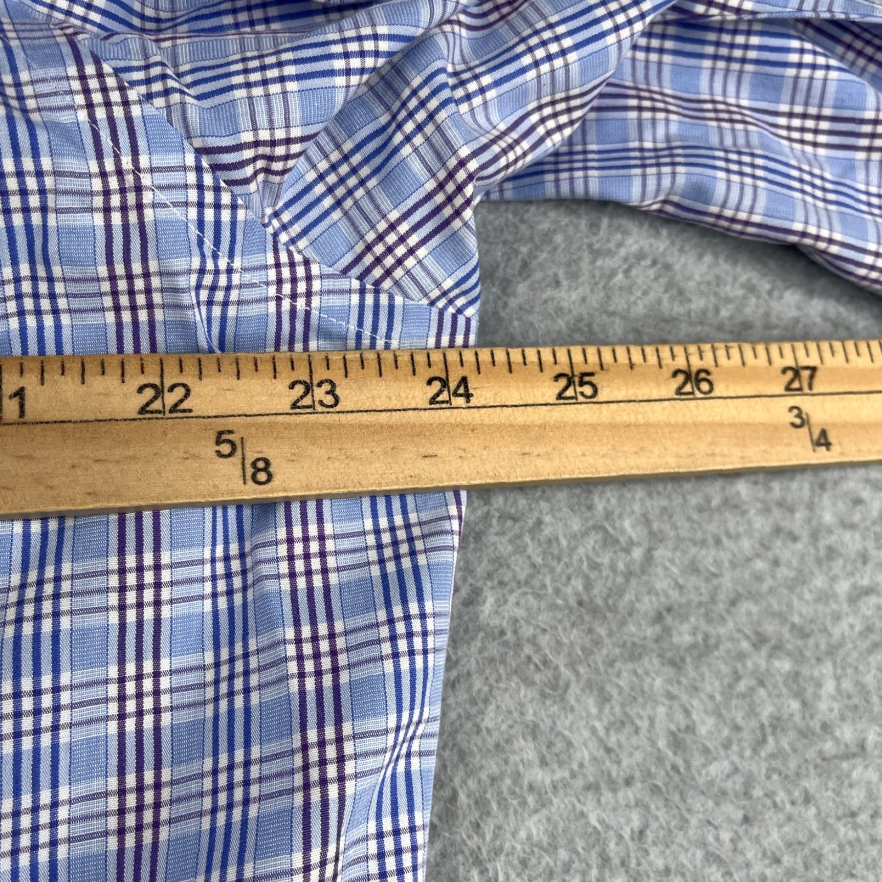 Brooks Brothers Brooks Brothers Classic Shirt Blue Plaid Non-Iron Button Up Long Sleeve Mens Dress Shirt 17 Regular Blue Mens Size US XL / EU 56 / 4 - 7 Thumbnail