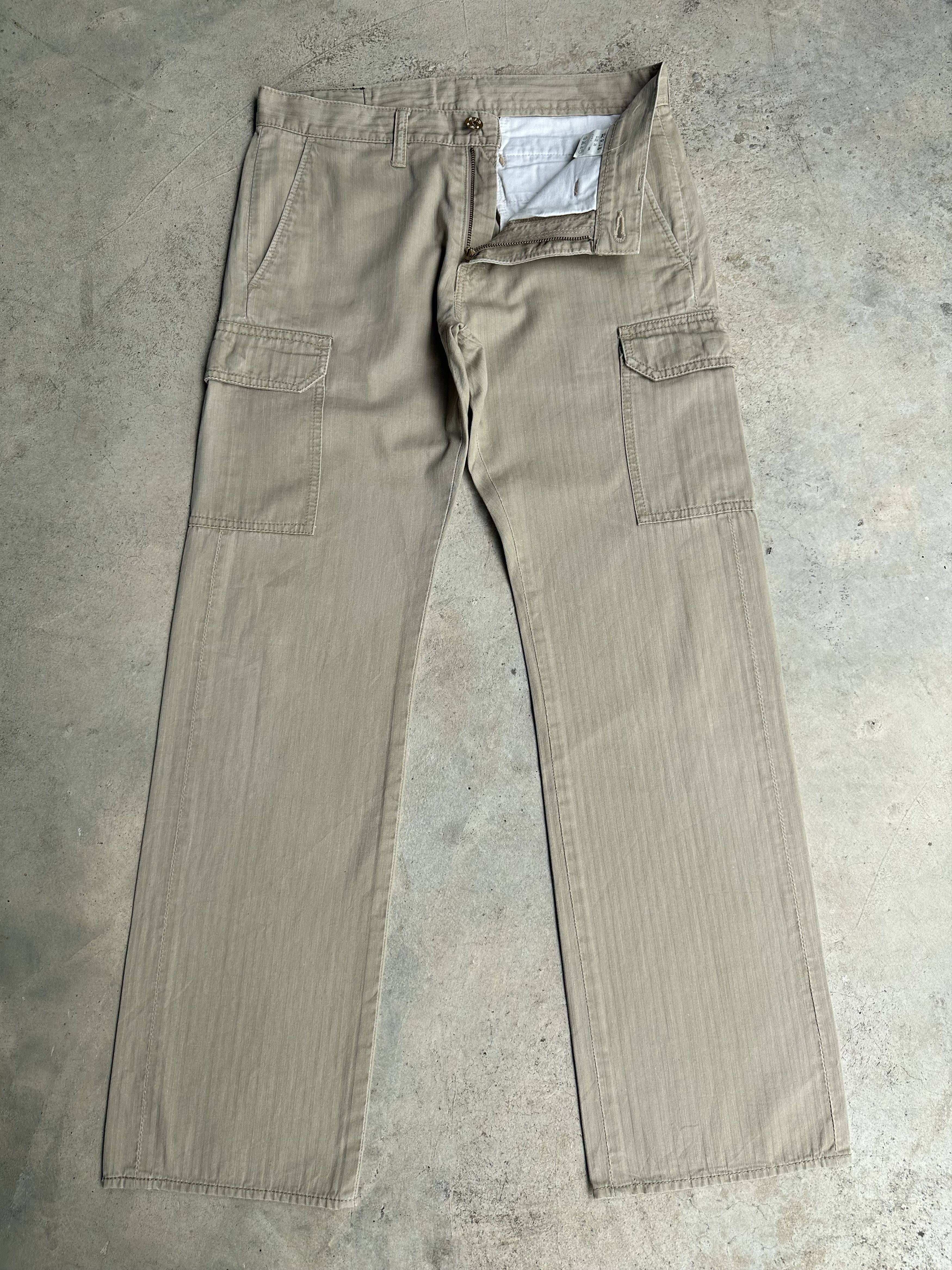 Freewheelers Japanese Brand R.J.B Herringbone Twill Cargo Trousers Pants Size US 30 / EU 46 - 6 Thumbnail