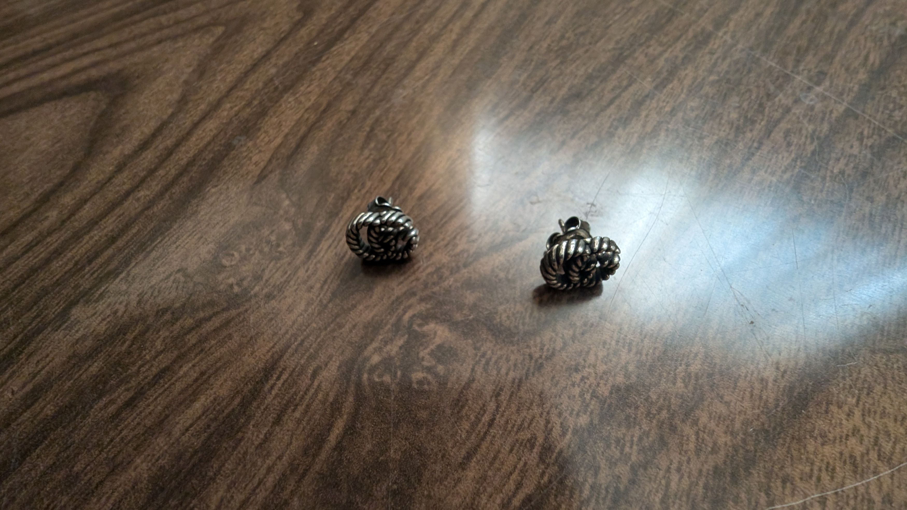 Gucci Gucci Double GG Marmont Rope Stud Earrings Size ONE SIZE - 3 Thumbnail