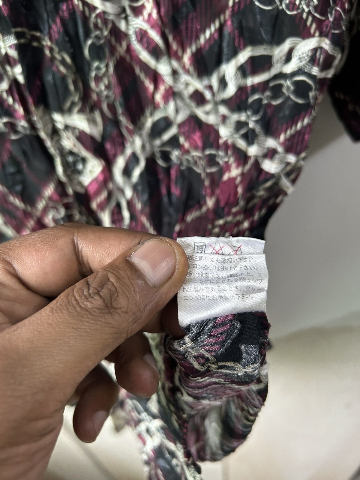 Tornado Mart Archive Baroque Chain Print Crinkle Shirt Size US L / EU 52-54 / 3 - 6 Thumbnail