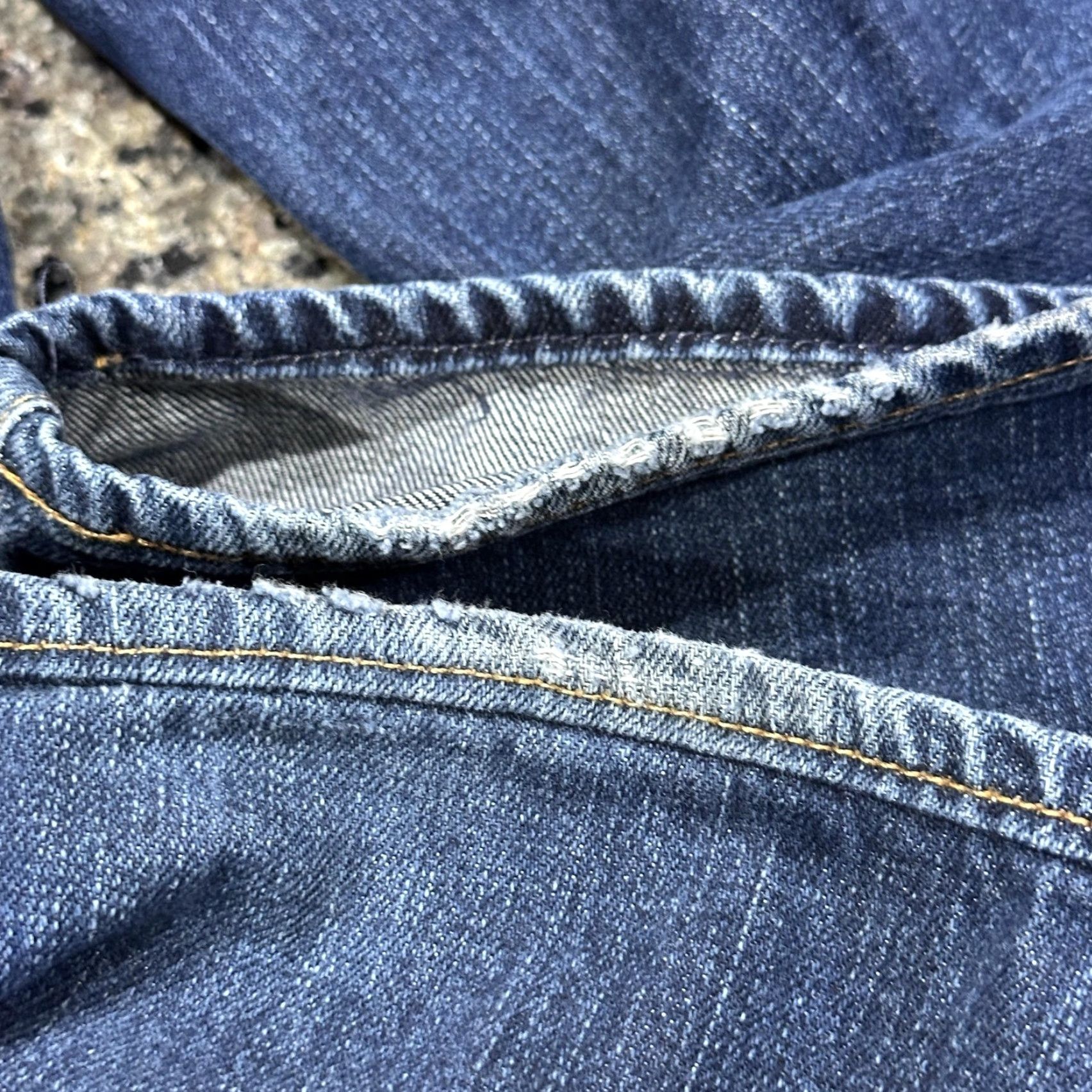 Vintage VINTAGE AG Adriano Goldschmied Jeans 36 Waist 35 Inseam 30 Blue Hero Relaxed Straight Denim Men MENS Jeans Distressed Pockets Made USA Size US 36 / EU 52 - 7 Thumbnail
