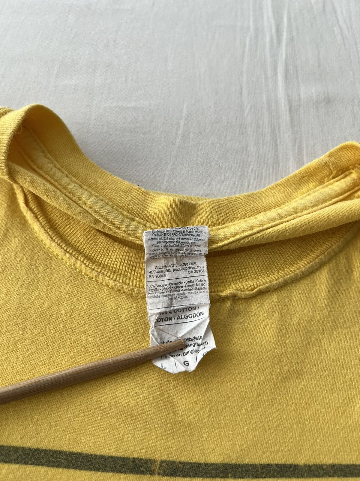 Band Tees Vintage 2000s Sonic Youth Promo Y2k Yellow T-shirt Size US L / EU 52-54 / 3 - 10 Thumbnail