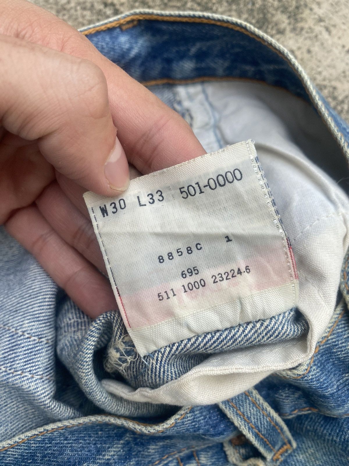 Levi's Vintage Clothing × Vintage Vintage Levis 501xx Distressed Denim Size US 29 - 22 Thumbnail