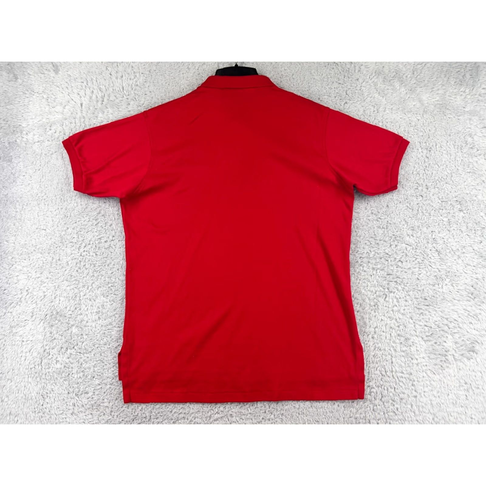 Lands' End Lands' End Polo Shirt Mens Large Red Waffle Knit Pattern Golf Golfer Work Wear Size US L / EU 52-54 / 3 - 2 Thumbnail