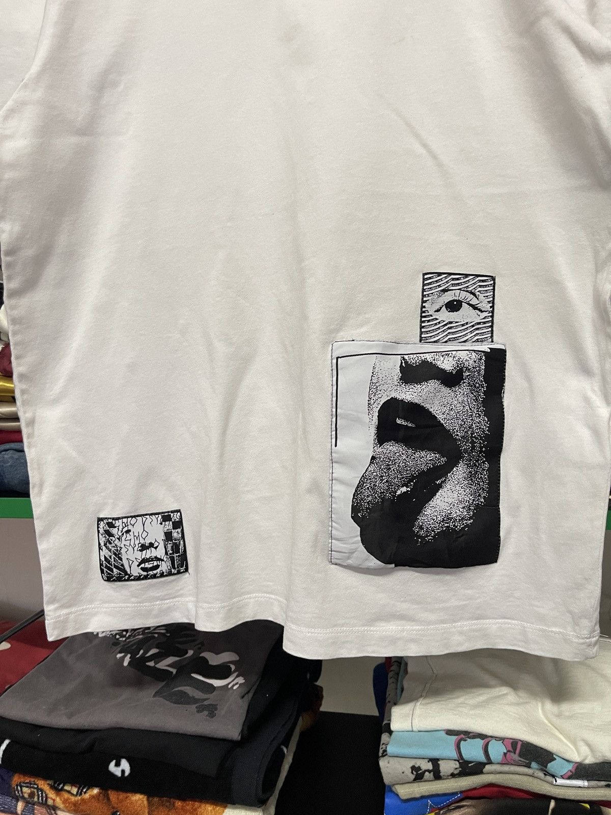 Diesel Vintage Y2K DIESEL DARK FANTASY PATCHES TEE RAF SIMON STYLE Size US M / EU 48-50 / 2 - 5 Thumbnail