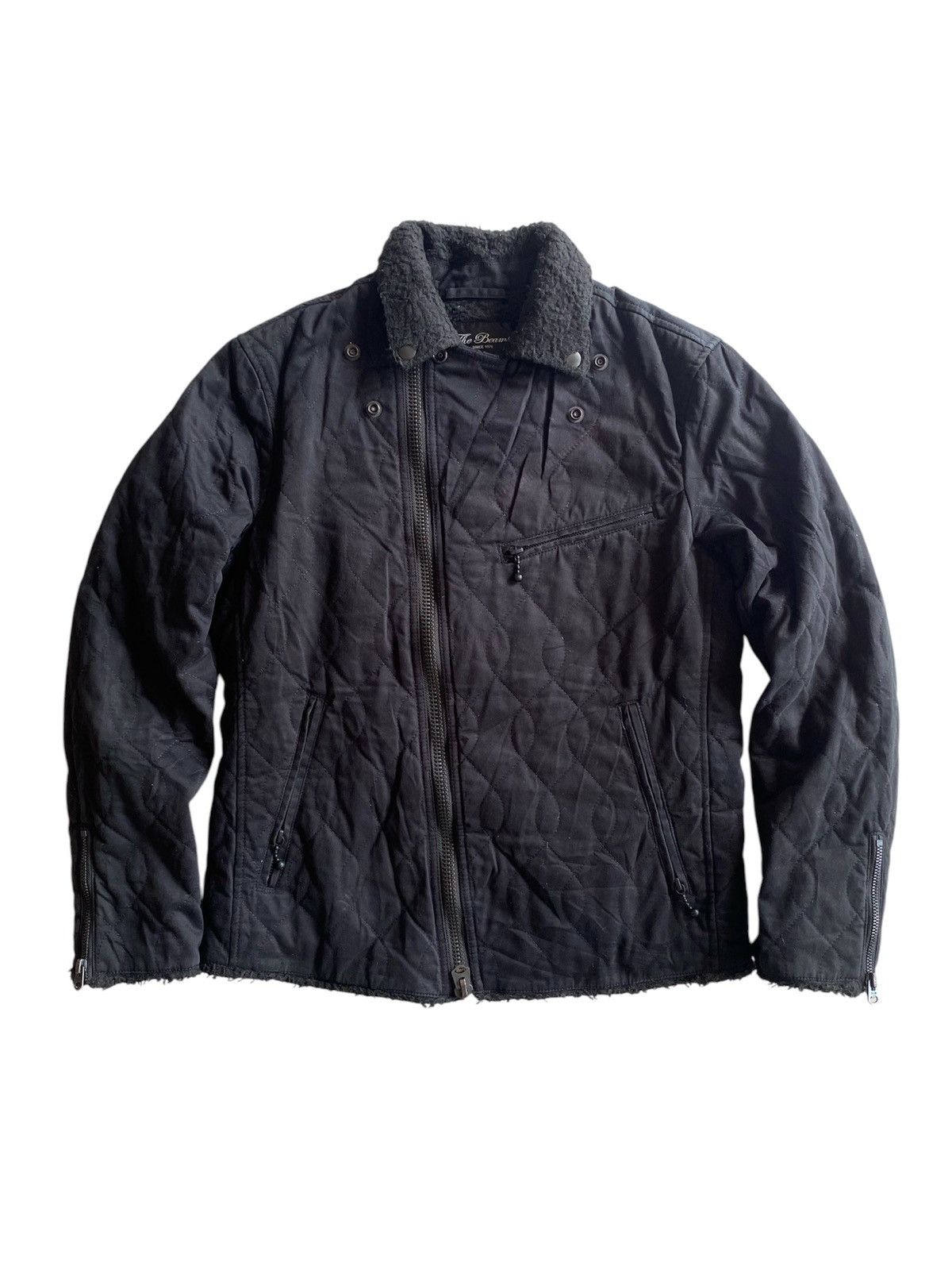 20471120 BEAMS Japan Linen Rider Double Collar Punk Jacket Size US M / EU 48-50 / 2 - 7 Thumbnail