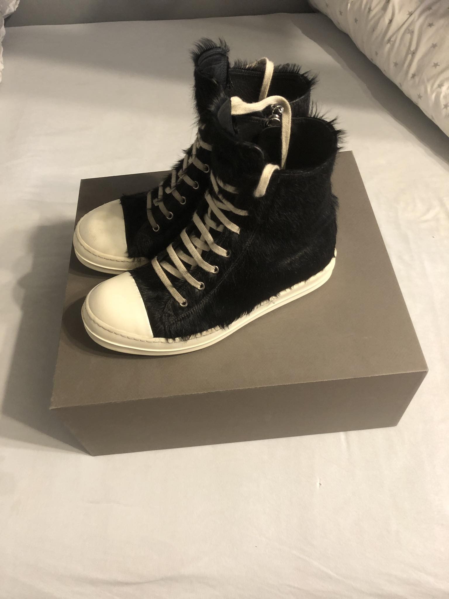 Rick Owens Pony Hair Ramones | Grailed