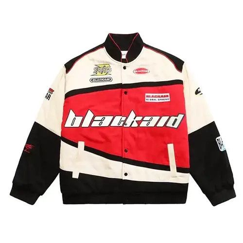 VIBE American retro hip hop Y2K baseball street racing jacket Size US XL / EU 56 / 4 - 5 Thumbnail