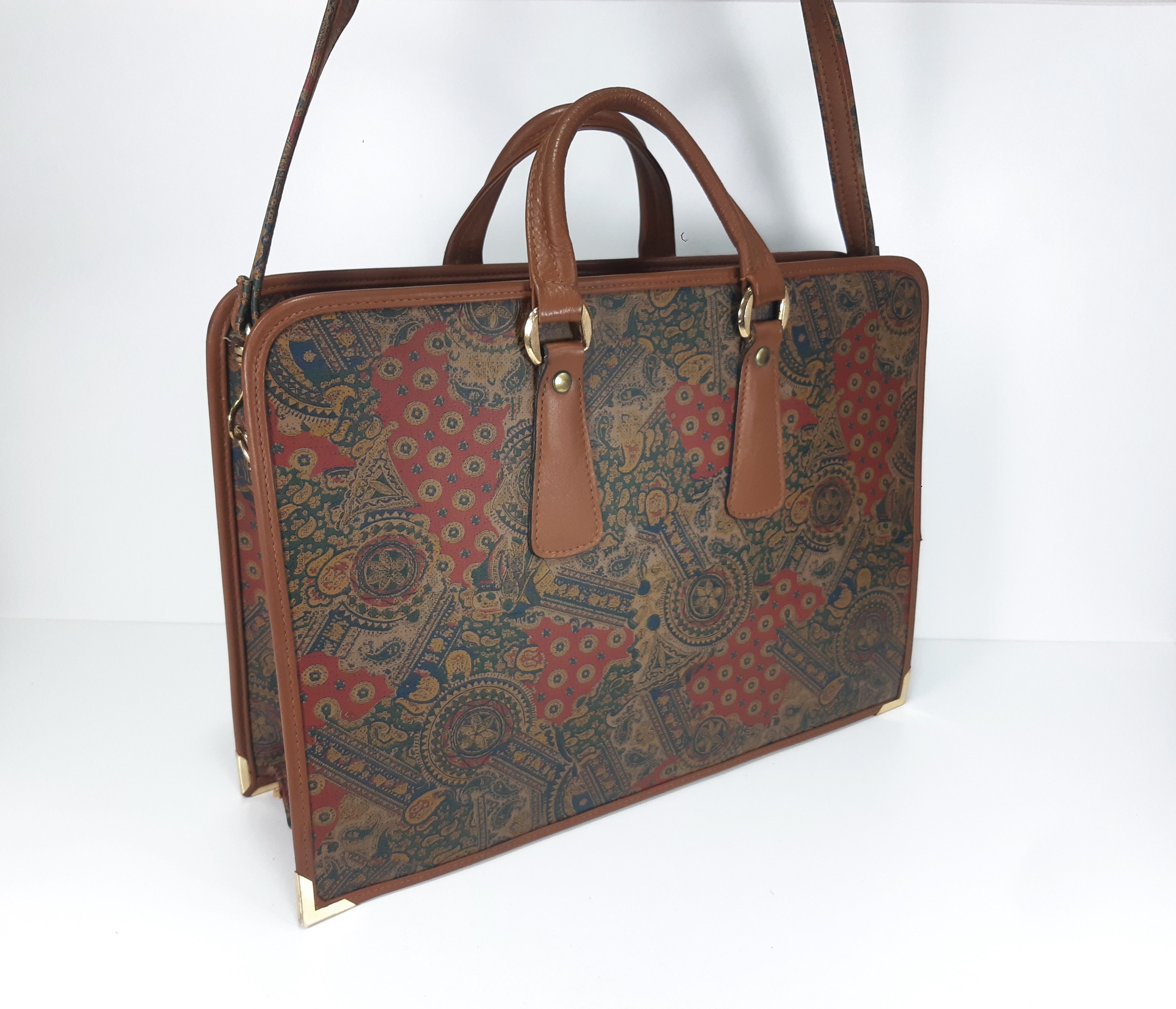 Other Vintage 80s FARMITALIA CARLO ERBA Satchel Bag NEW RARE Size ONE SIZE - 4 Thumbnail