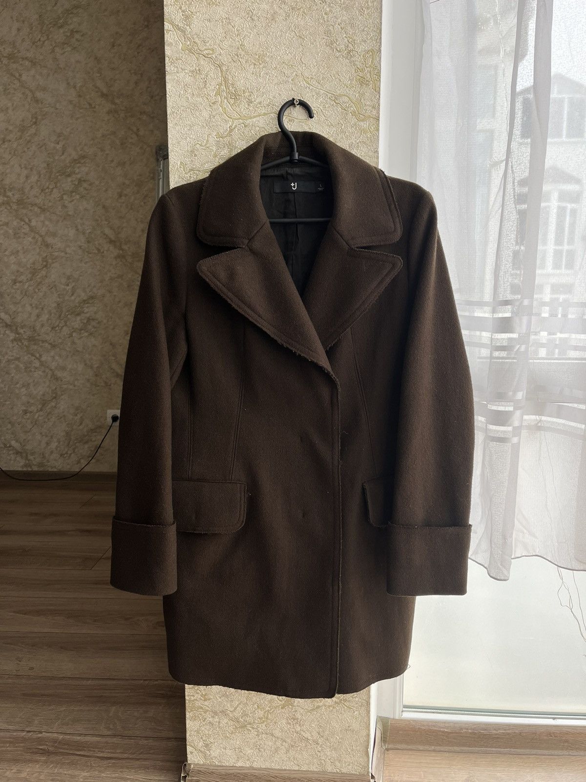 image of Italian Designers x Jil Sander +J Uniqlo Wool Coat in Brown, Women's (Size Medium)
