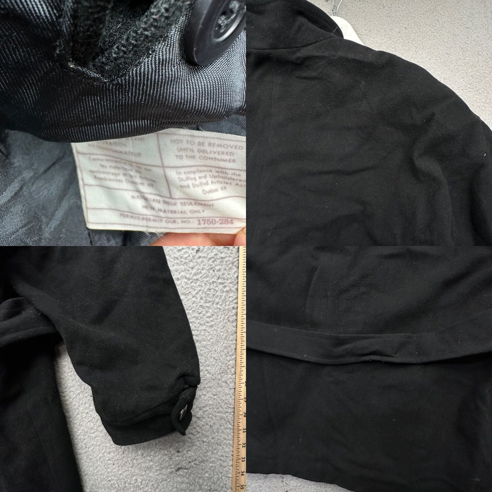 Vintage VINTAGE Bachrach Wool Coat Overcoat Mens 2XL Black Button Full Zip Pockets Coat Men Long Wool Solid Fall Winter- Mens Size US XXL / EU 58 / 5 - 8 Thumbnail