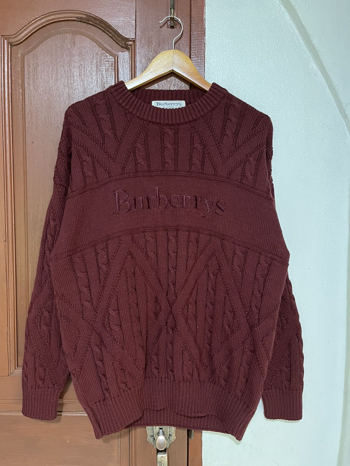 Burberry Vintage Burberry London Wool Knitwear Sweater Jumper Size US M / EU 48-50 / 2 - 1 Thumbnail