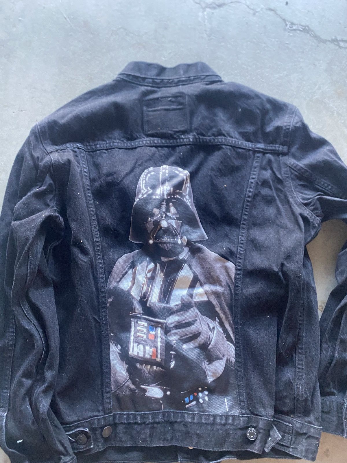 Levi's Levis Star Wars Darth Vader Denim Black Jacket Size US L / EU 52-54 / 3 - 5 Thumbnail