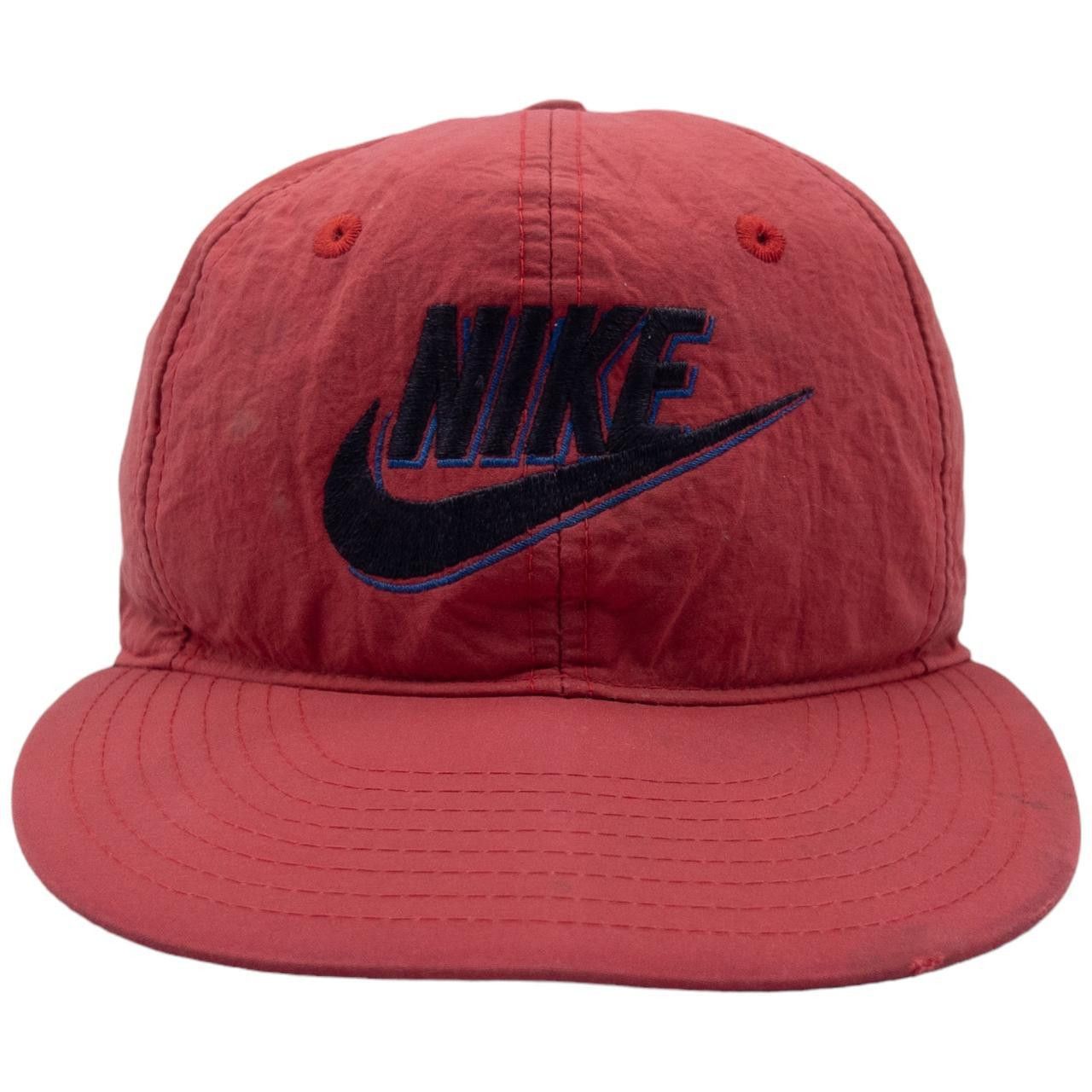 Nike Vintage Nike Red Cap Size ONE SIZE - 2 Thumbnail