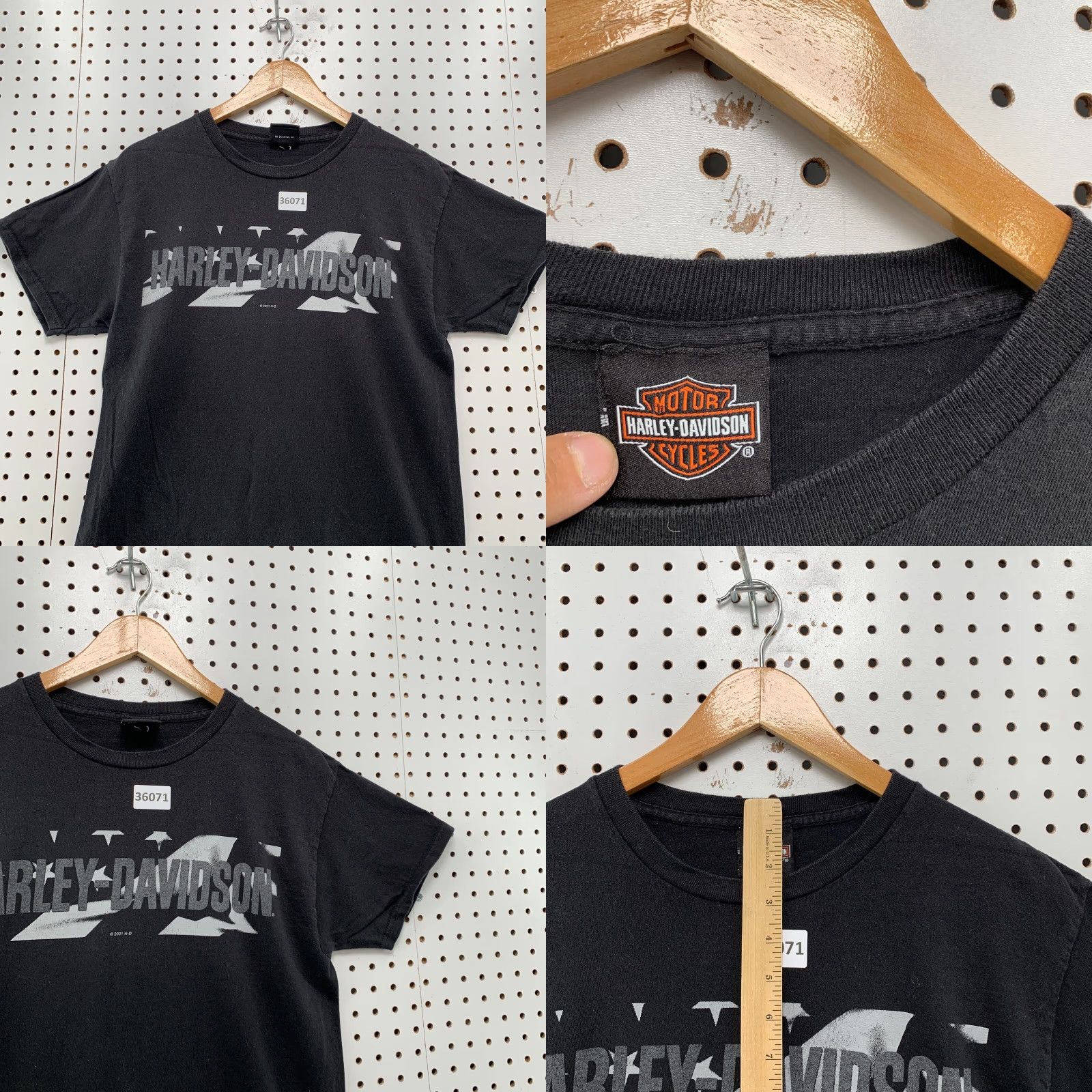 Harley Davidson VINTAGE Harley-Davidson Motorcycle Shirt Men’s Small Black Graphic Print 90s Oconomowoc Wisconsin Size US S / EU 44-46 / 1 - 8 Thumbnail