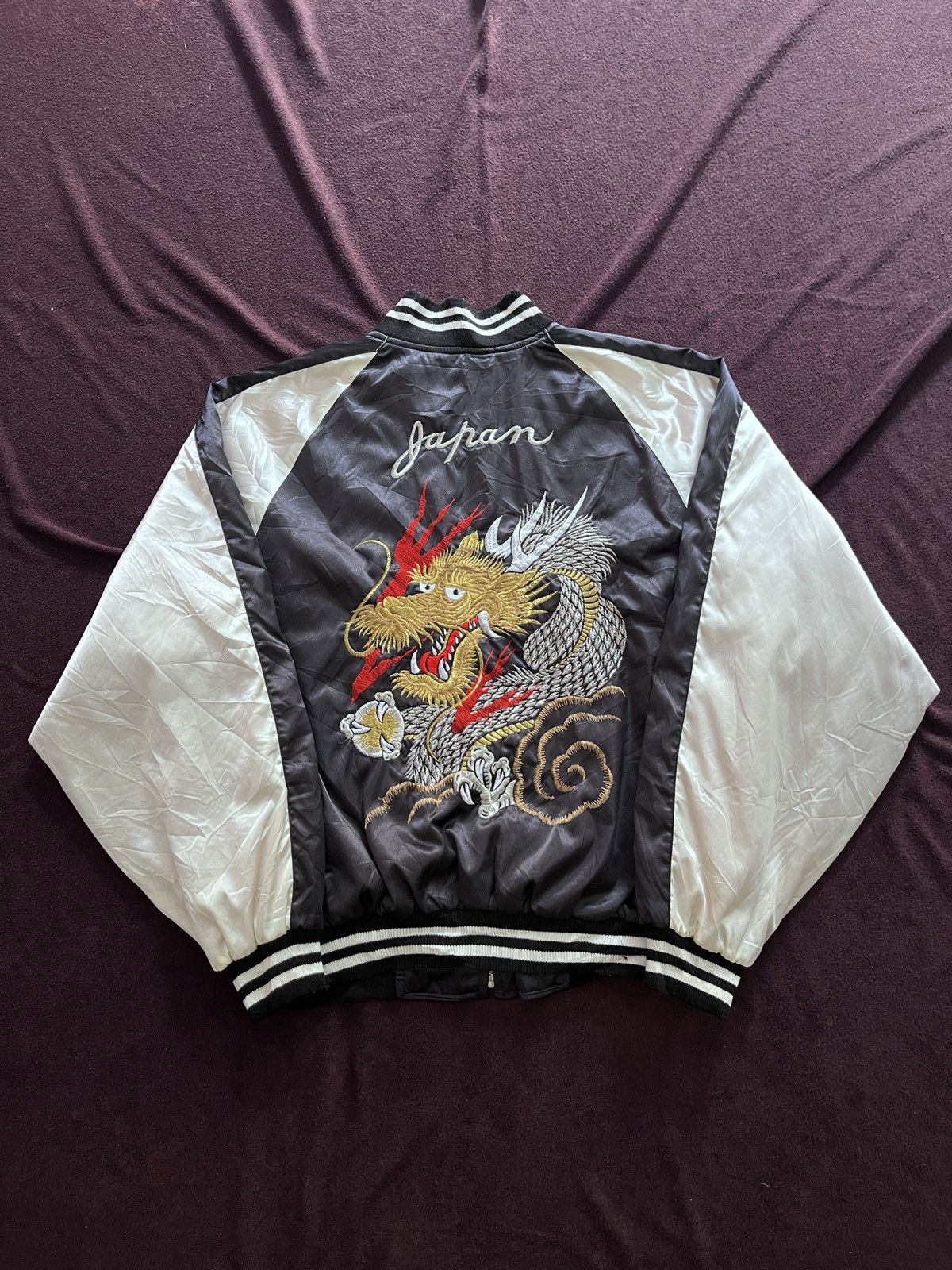Japanese Brand JAPANESE SUKAJAN DRAGON JACKET 1990 Size US L / EU 52-54 / 3 - 2 Thumbnail