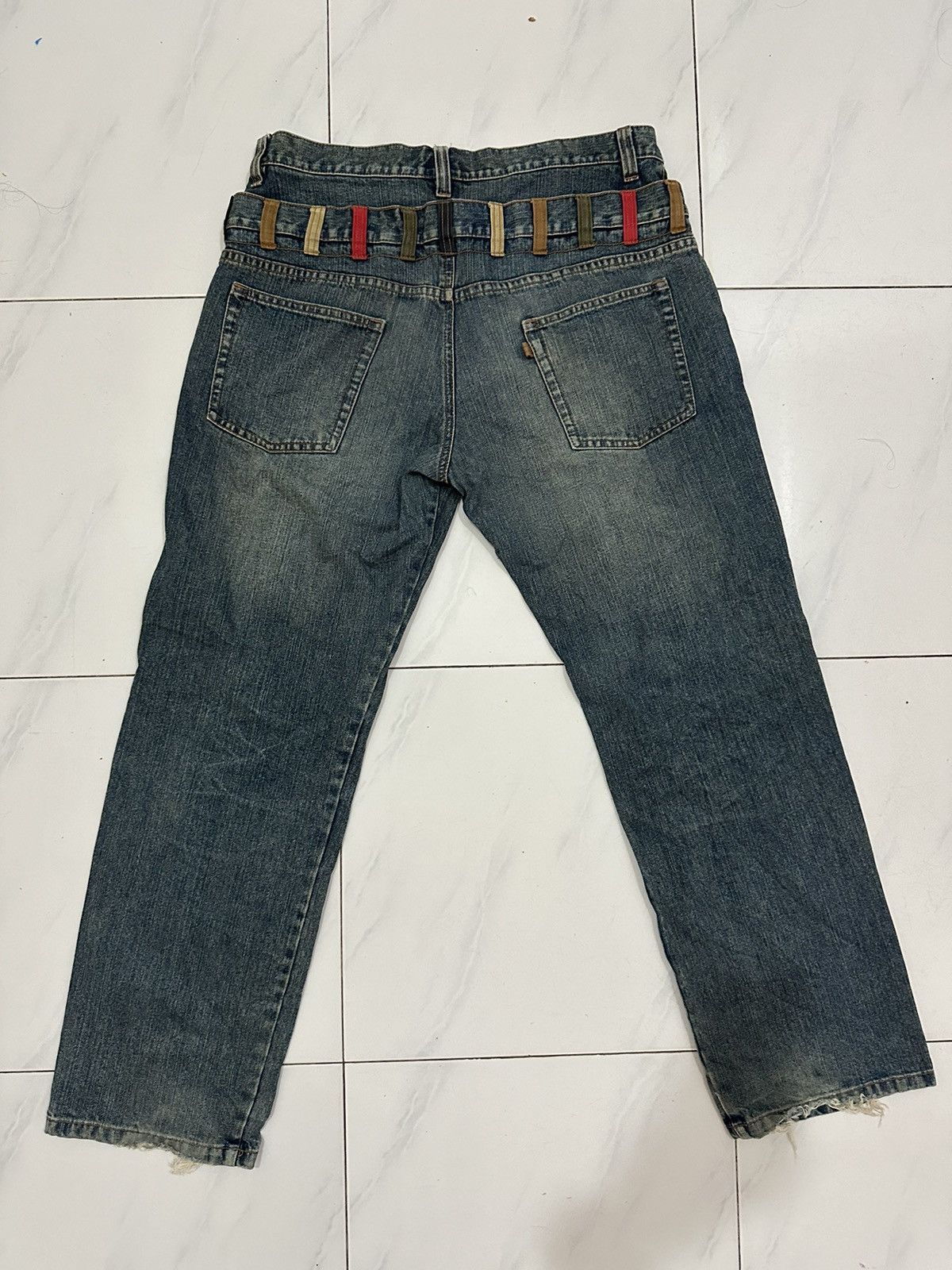 Vintage VTG Distress Amore Puro Double Waist Like Undercover Pants Size US 34 / EU 50 - 2 Thumbnail