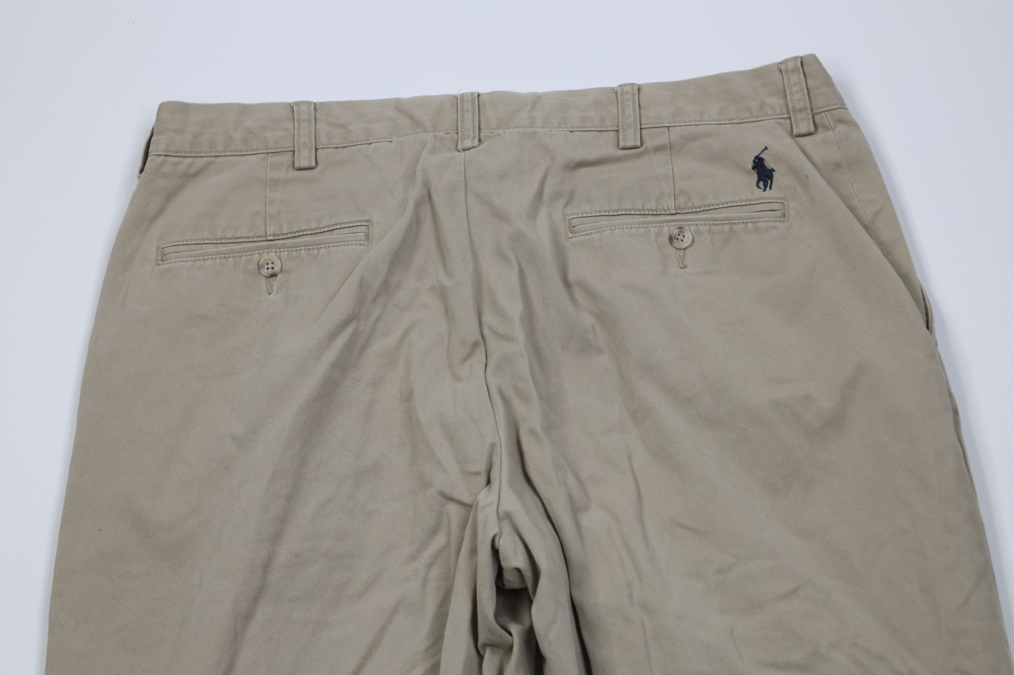Polo Ralph Lauren Vintage 90s Ralph Lauren Wide Leg Chino Pants Cotton Khaki Size US 34 / EU 50 - 9 Thumbnail