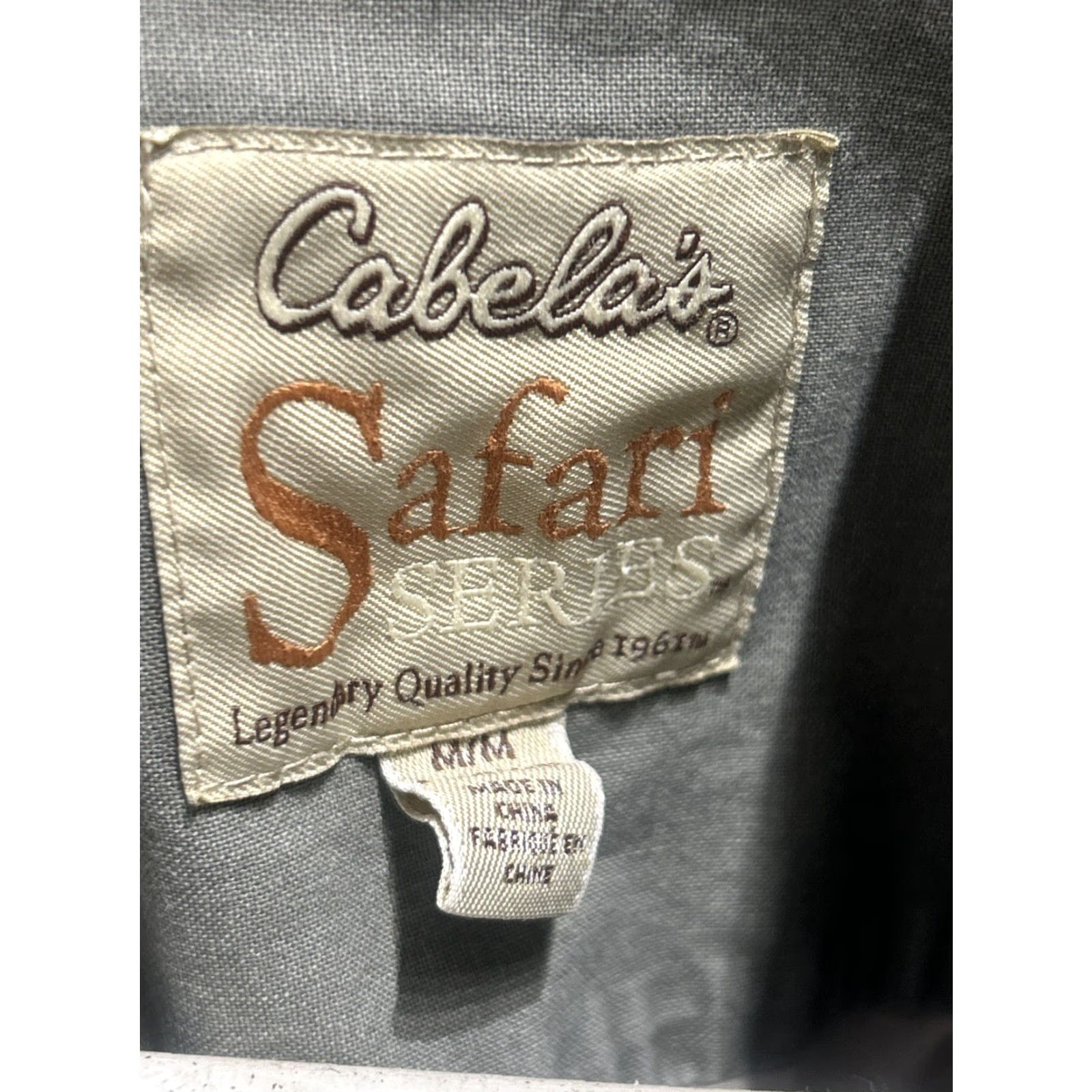 Vintage VINTAGE Cabelas Safari Shirt Mens Med Brown Utility Canvas Hunting Shacket Size US M / EU 48-50 / 2 - 2 Thumbnail