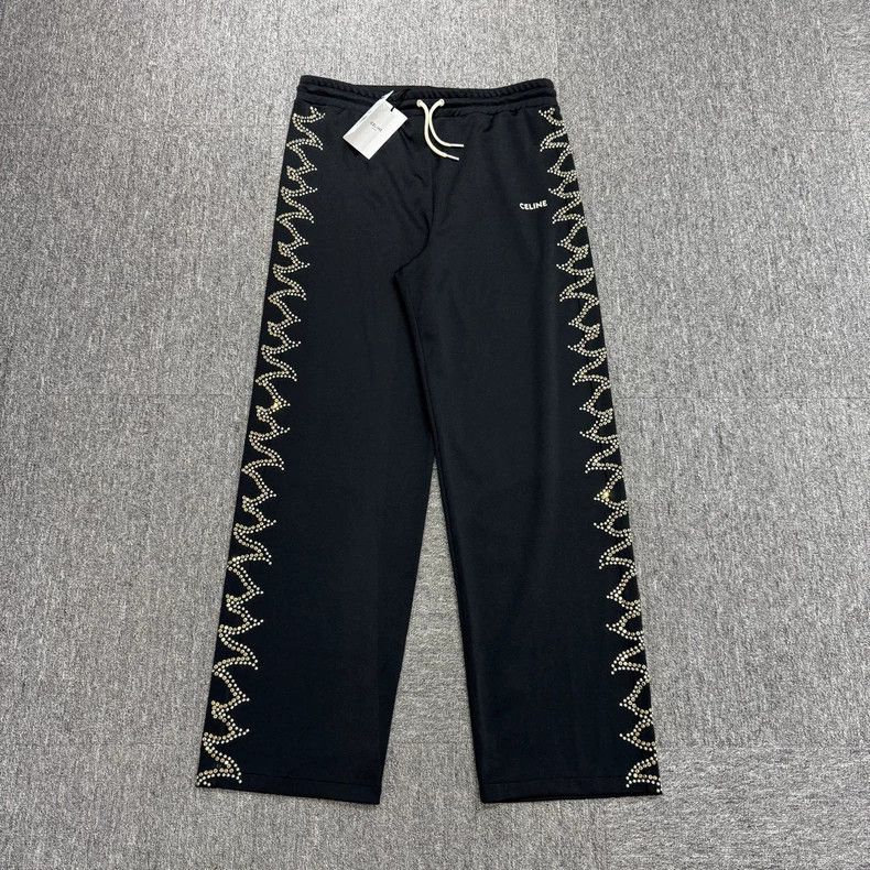 Celine Celine Studded Rhinestone Casual Pants Size US 31 - 1 Thumbnail