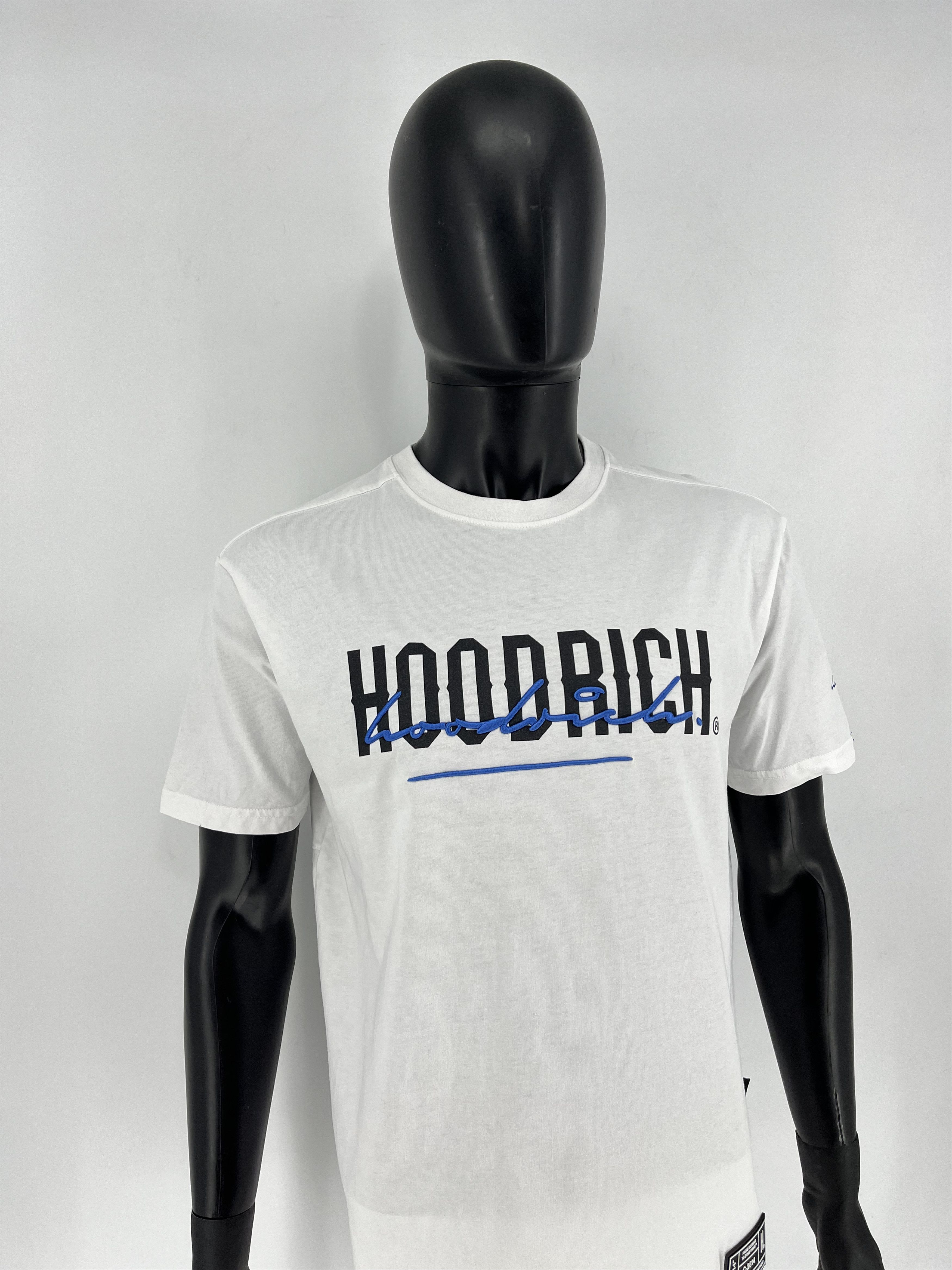 Hoodrich × Vintage Hype Hoodrich Big Logo Drill Y2K Streetwear White Tee Size US M / EU 48-50 / 2 - 3 Thumbnail