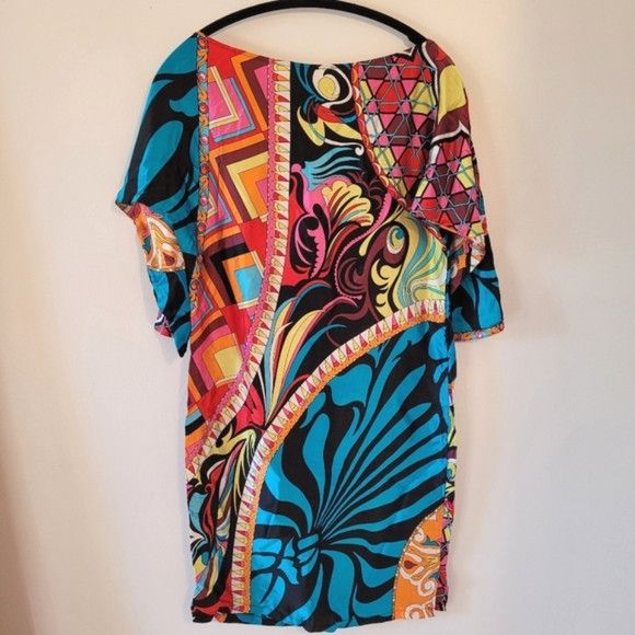 Vintage Caché Vintage 100% Silk 70s Style Party Dress 90s - Xs Size XS / US 0-2 / IT 36-38 - 1 Thumbnail