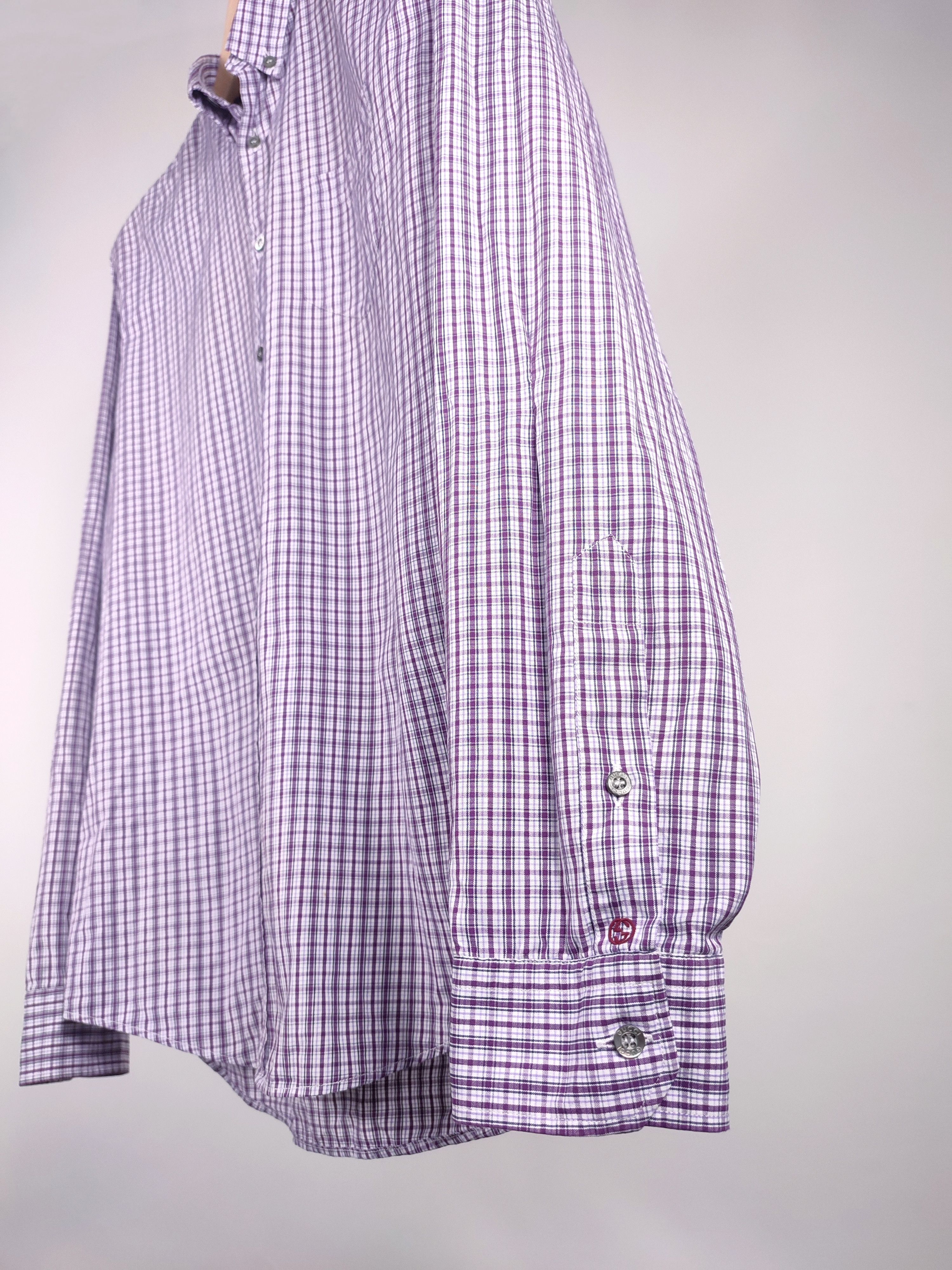 Gucci Gucci Tom Ford GG Logo Checkered Shirt Size US L / EU 52-54 / 3 - 4 Thumbnail