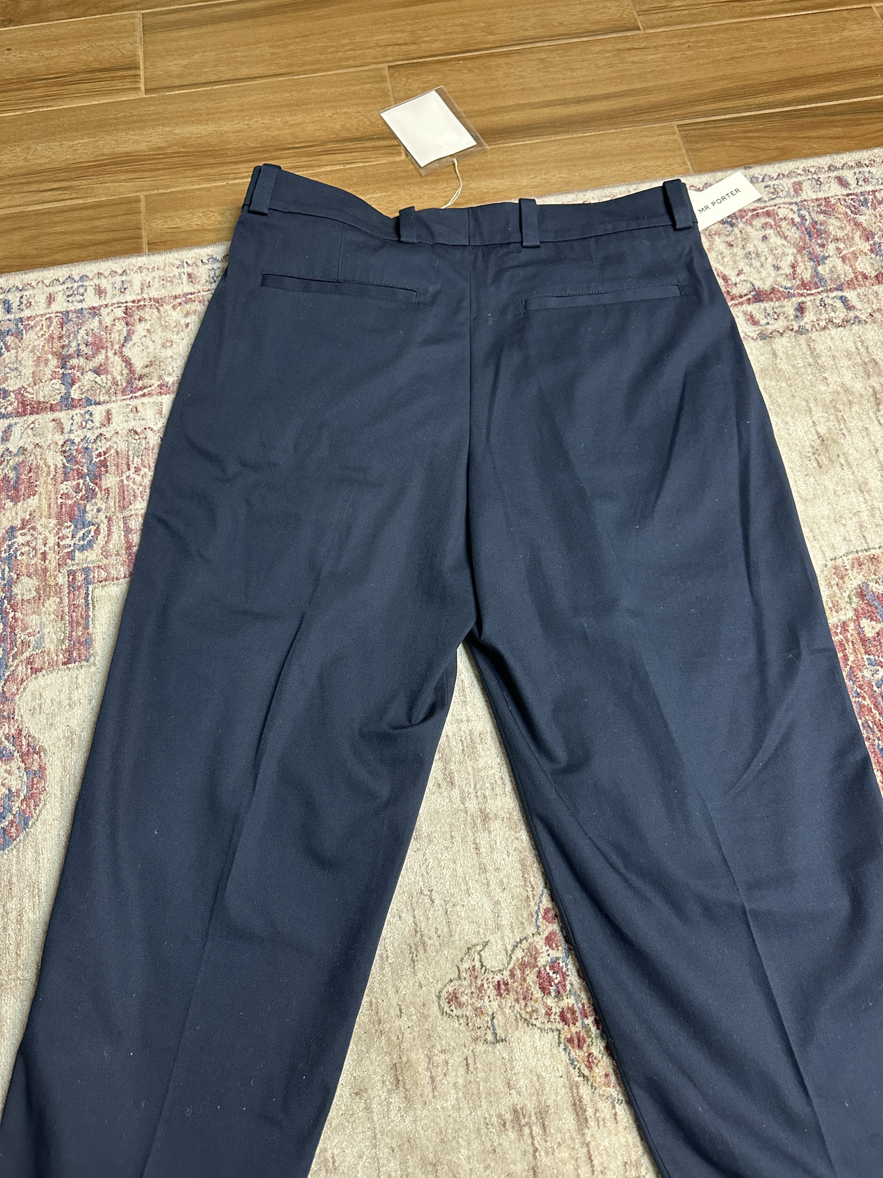 Acne Studios Acne Studios Men's Navy Blue Cropped Trousers Size 38 (54) Size US 38 / EU 54 - 5 Thumbnail
