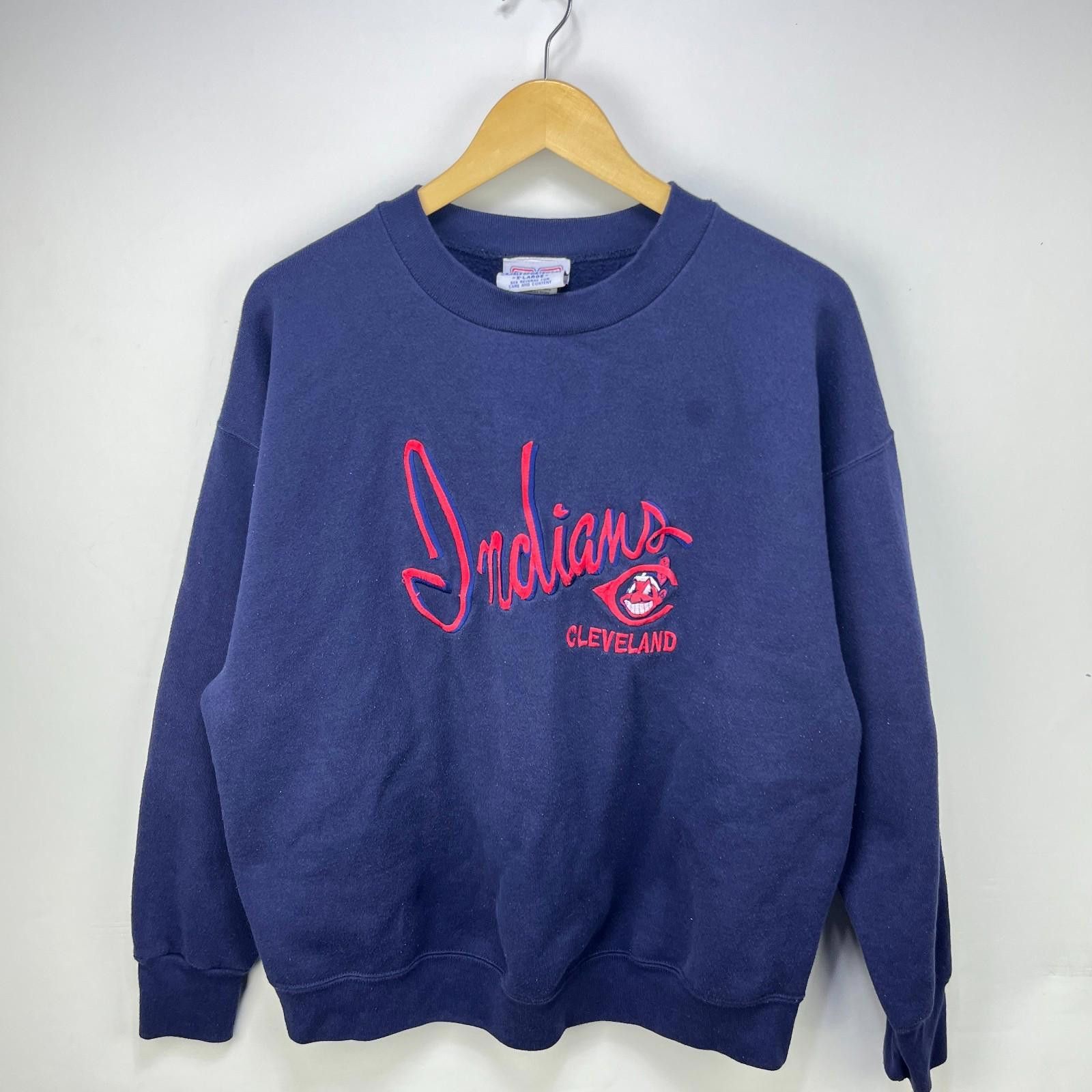 Other Vintage 90s Cleveland Indians Script MLB Sweatshirt XL Size ONE SIZE - 1 Thumbnail