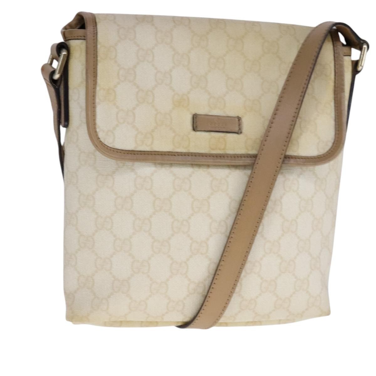 Gucci GUCCI GG Supreme Shoulder Bag Pvc Beige Gold Size ONE SIZE - 1 Thumbnail