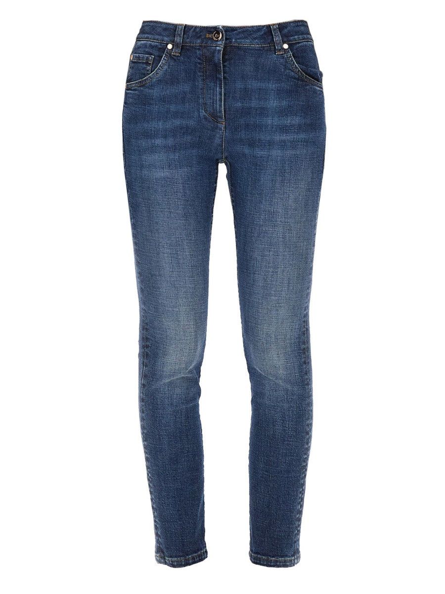 Brunello Cucinelli BRUNELLO CUCINELLI SLIM FIT DENIM PANTS - DENIM (IT 42) Size 42" / US 20 - 1 Thumbnail