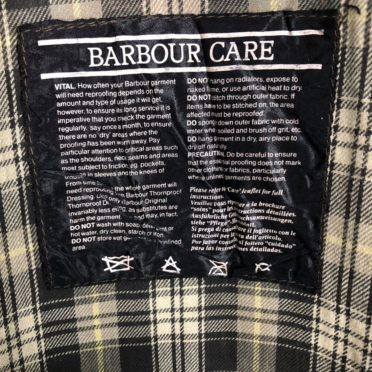 Barbour 🔥VINTAGE WAX JACKET SURVIVAL BARBOUR ENGLAND BLANKET Size US M / EU 48-50 / 2 - 25 Thumbnail